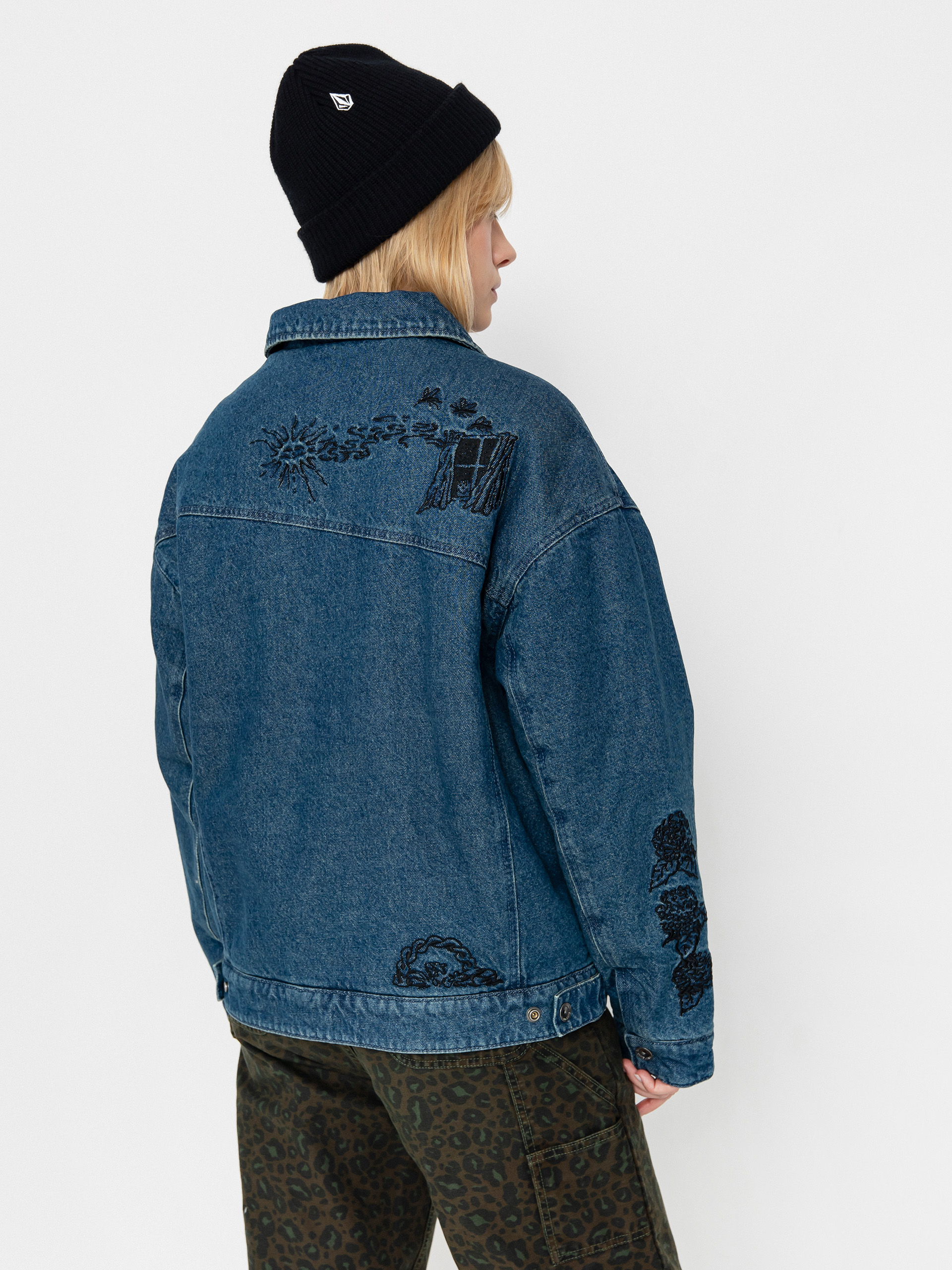 Яке Volcom Fa Keutchi Denim Wmn (vmi-vintage marbled indigo)