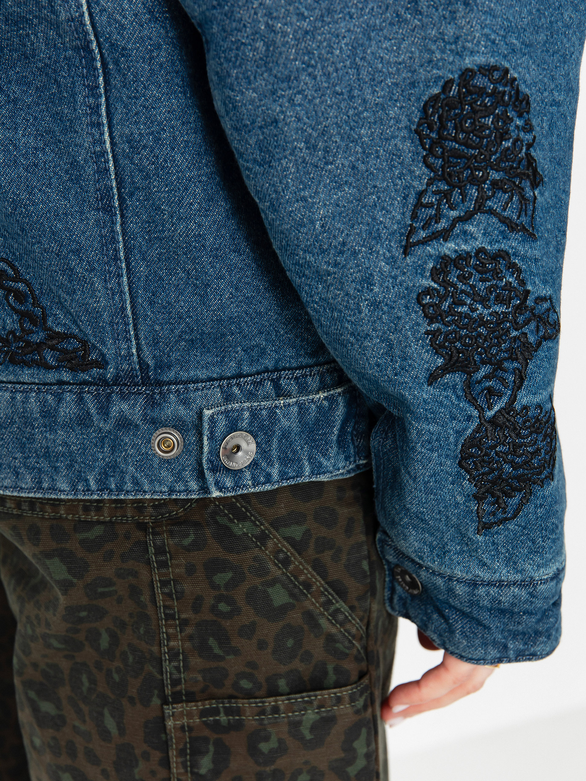 Яке Volcom Fa Keutchi Denim Wmn (vmi-vintage marbled indigo)