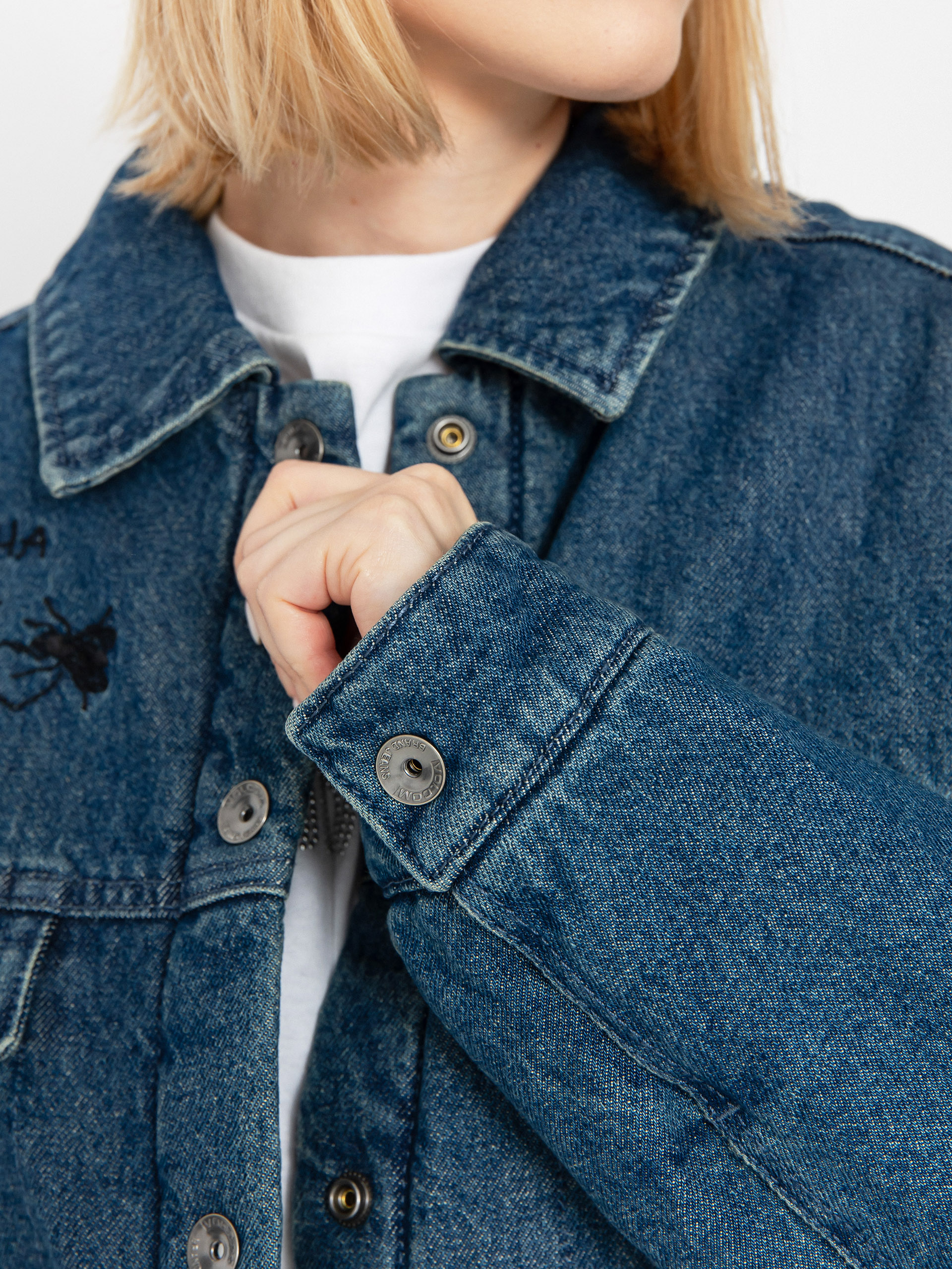 Яке Volcom Fa Keutchi Denim Wmn (vmi-vintage marbled indigo)