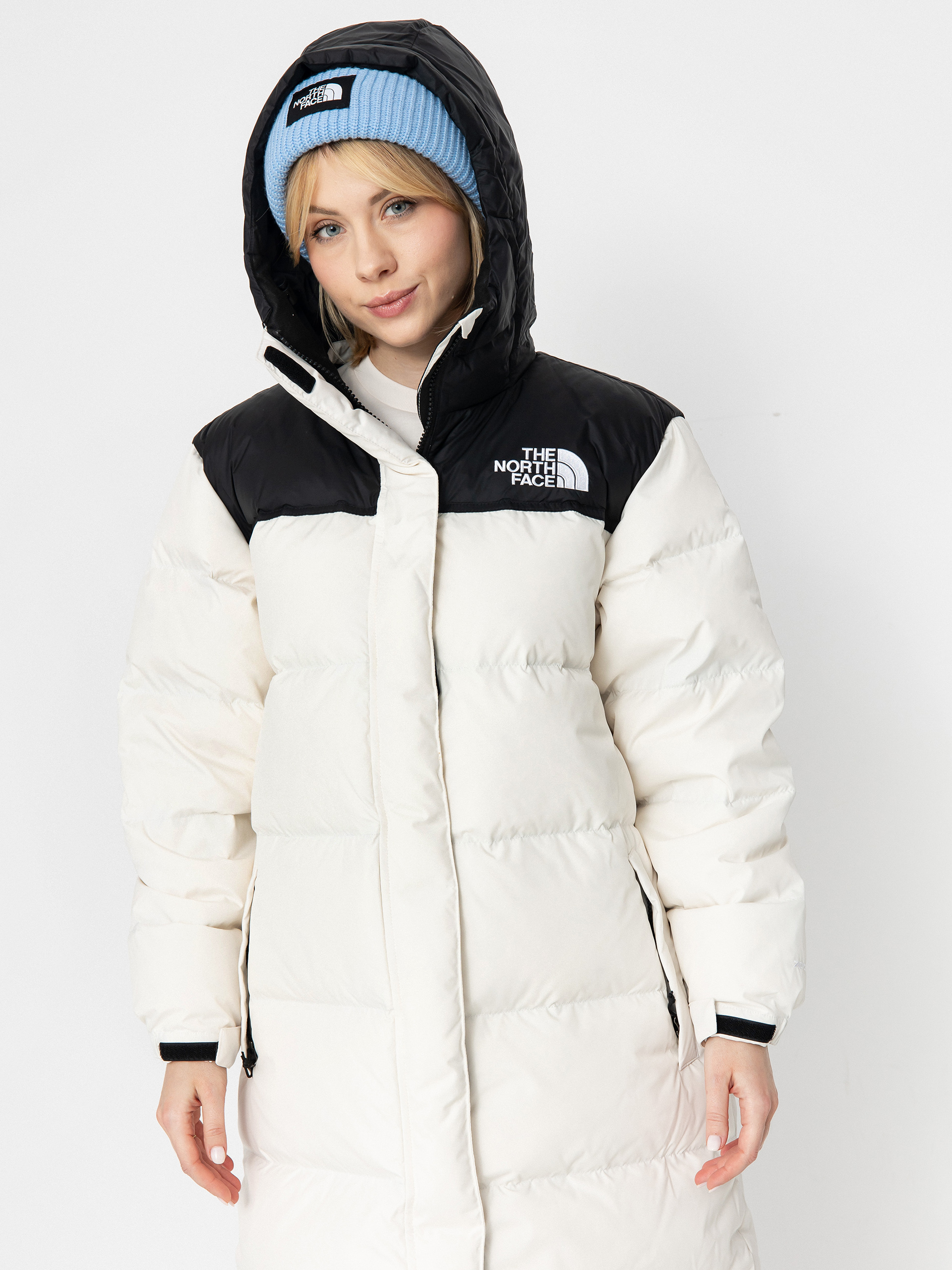 Яке The North Face Nuptse Parka Wmn (white dune/tnf black)