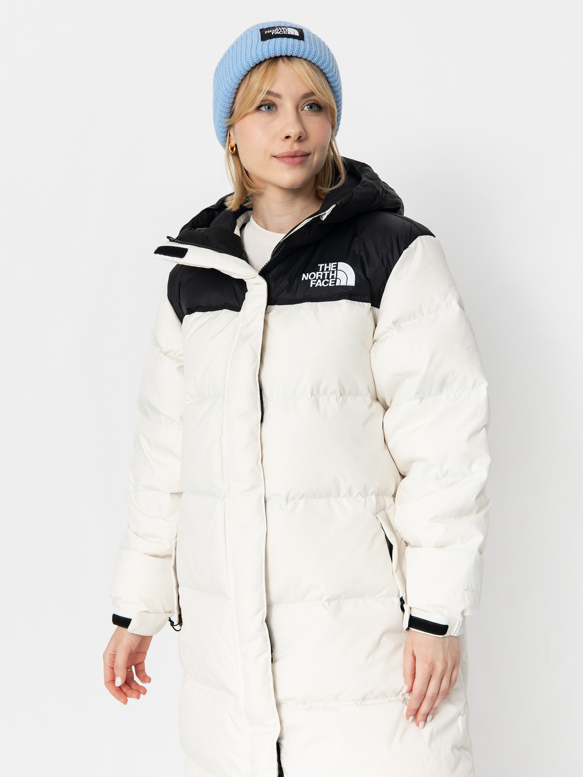 Яке The North Face Nuptse Parka Wmn (white dune/tnf black)