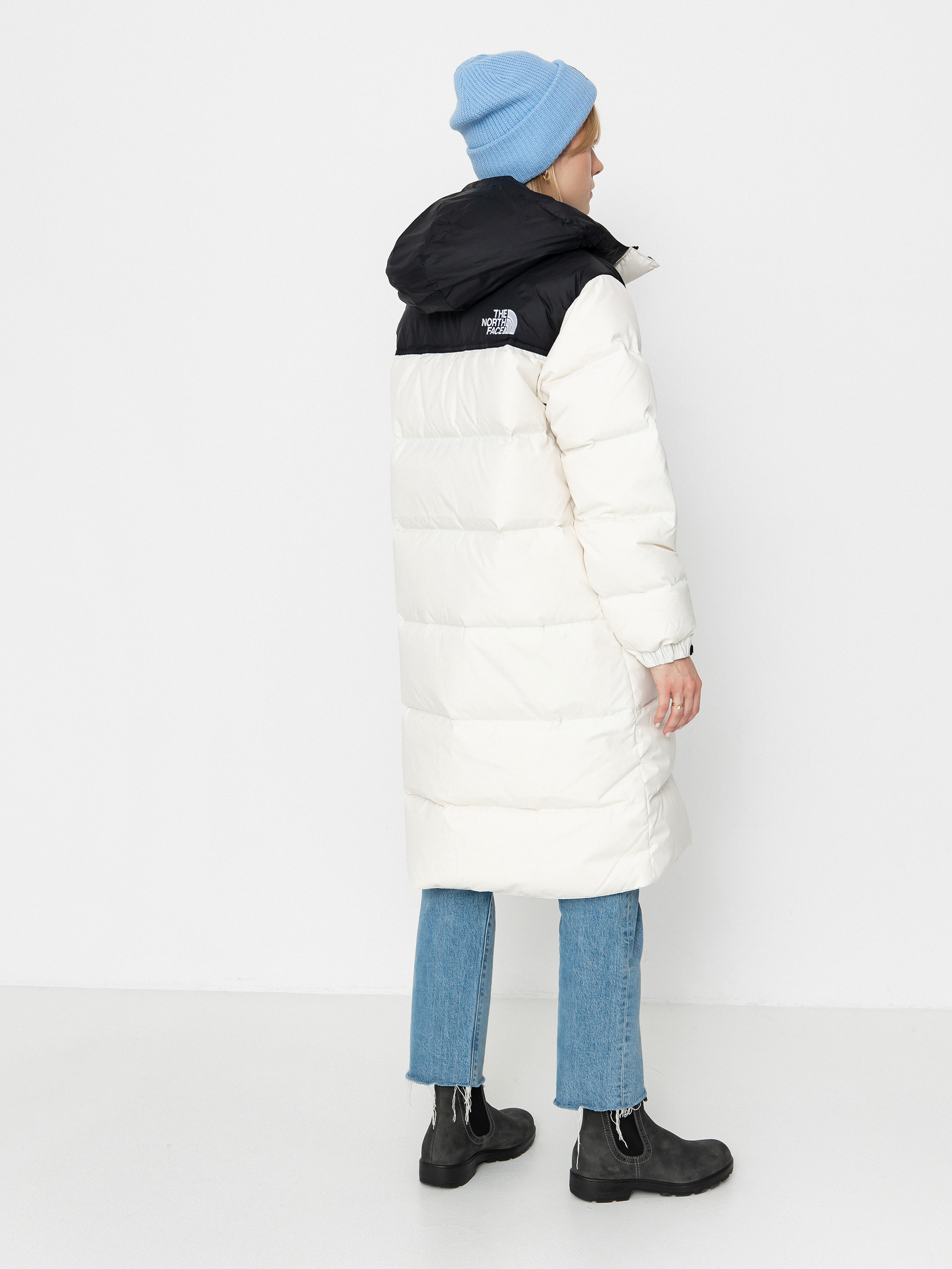 Яке The North Face Nuptse Parka Wmn (white dune/tnf black)