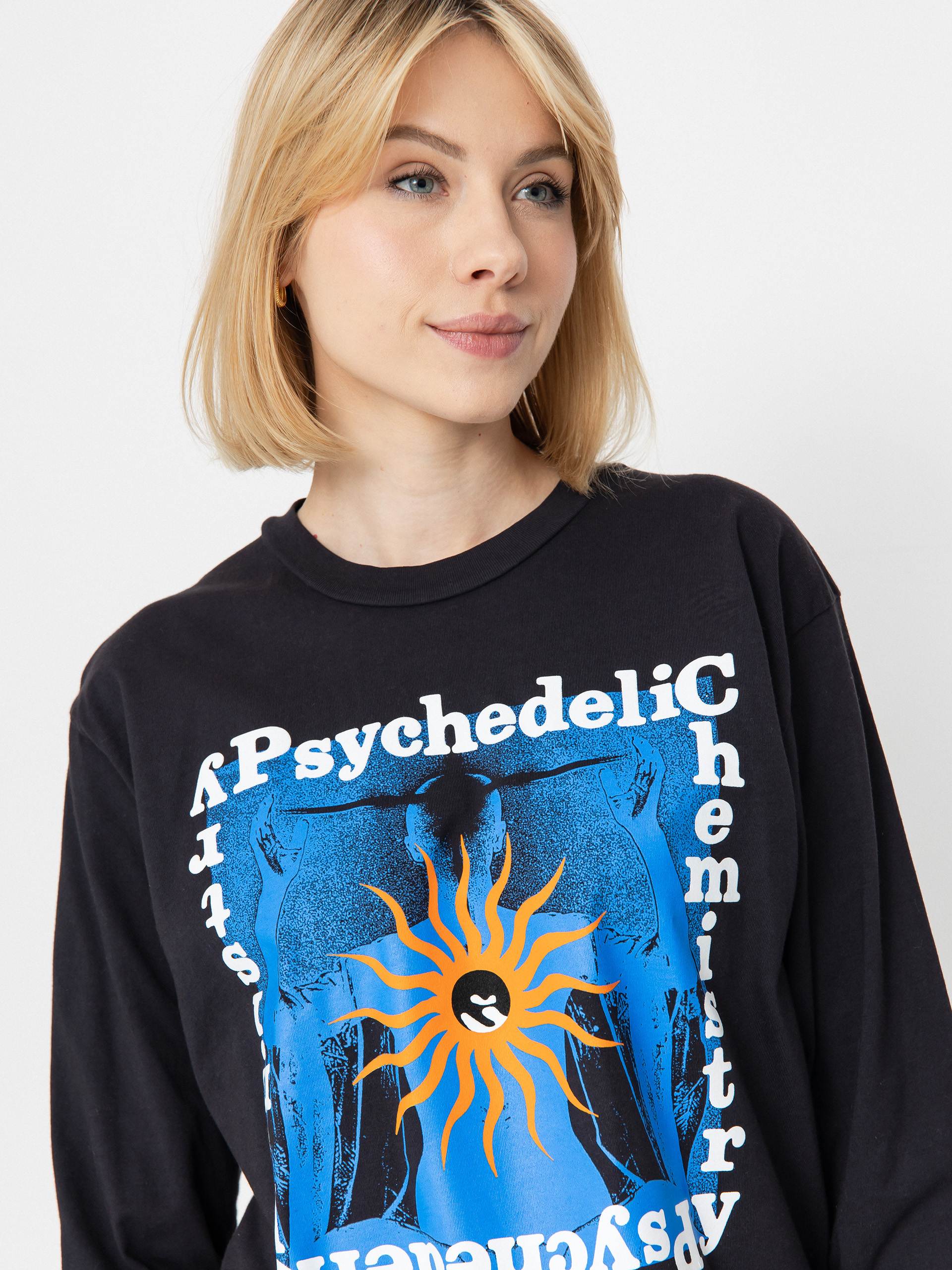 Блуза OBEY Psychedelic Chemistry Wmn (pigment black)