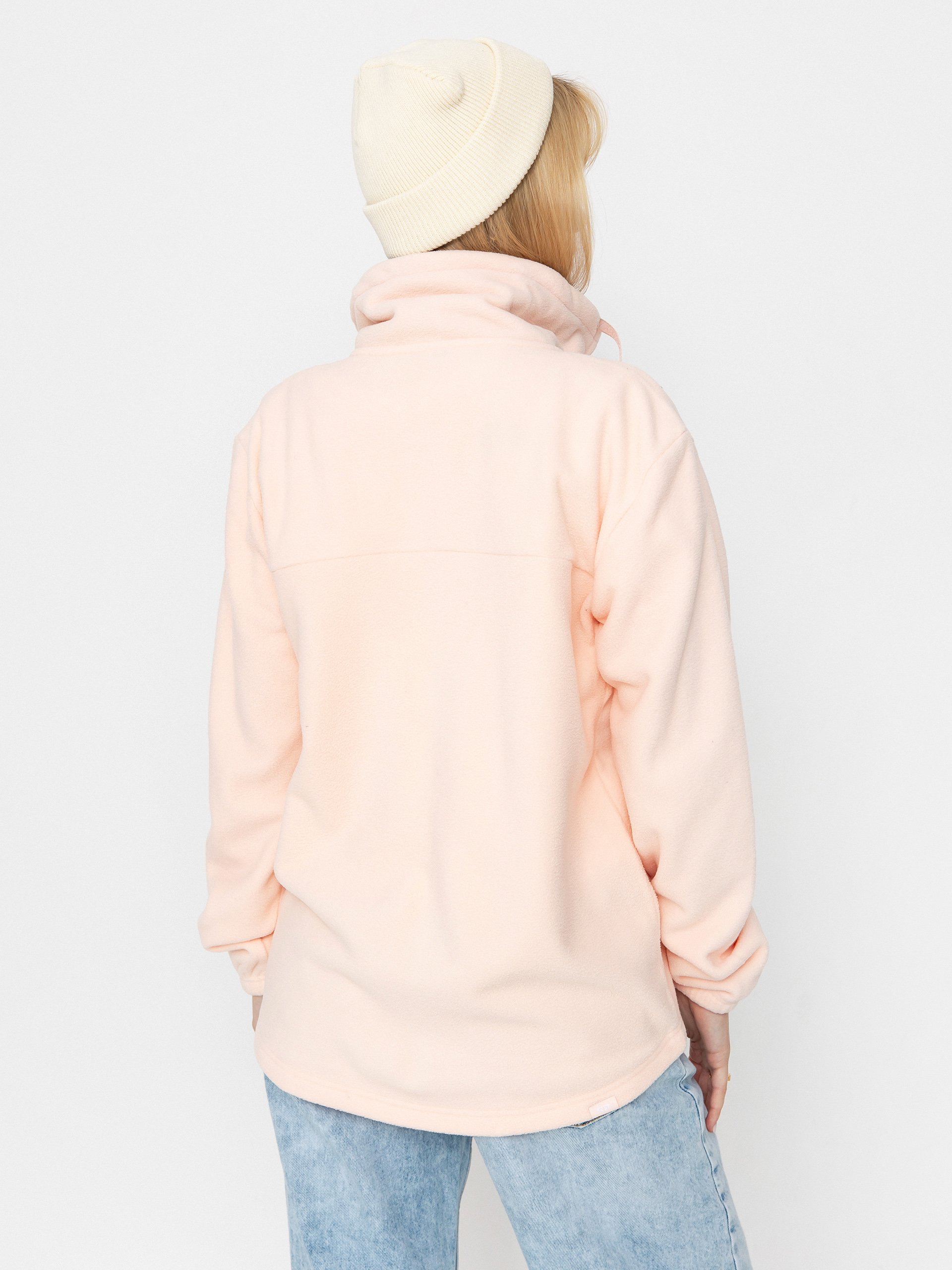 Дамски Поларени суитшърт Roxy Fleeting Snow (pink salt)