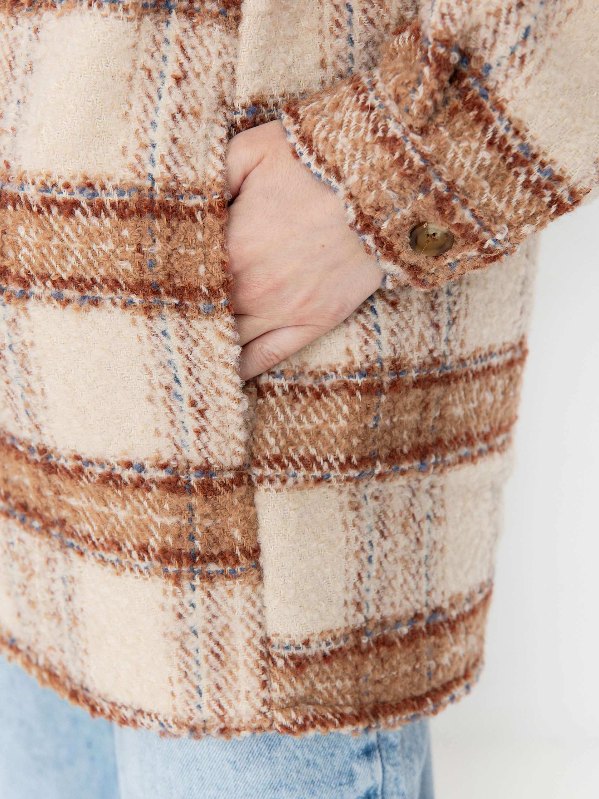 Риза Roxy Check The Swel III Wmn (parchement paradise)