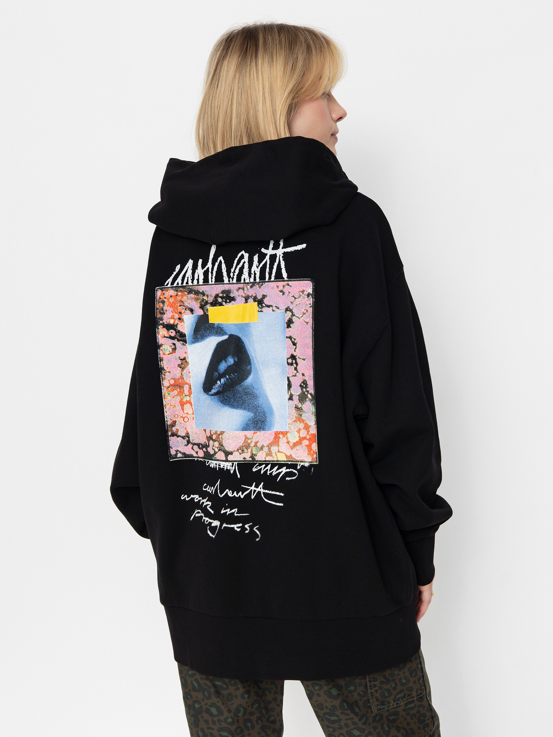 Суитшърт с качулка Carhartt WIP Lips HD Wmn