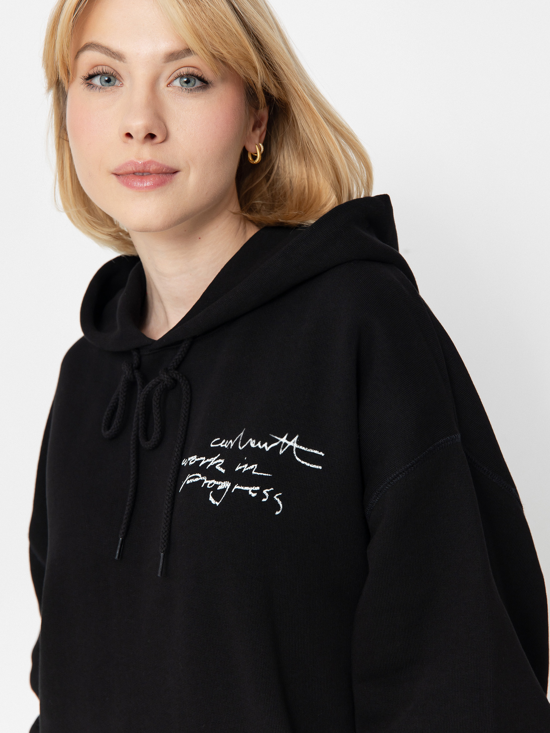 Суитшърт с качулка Carhartt WIP Lips HD Wmn (black)