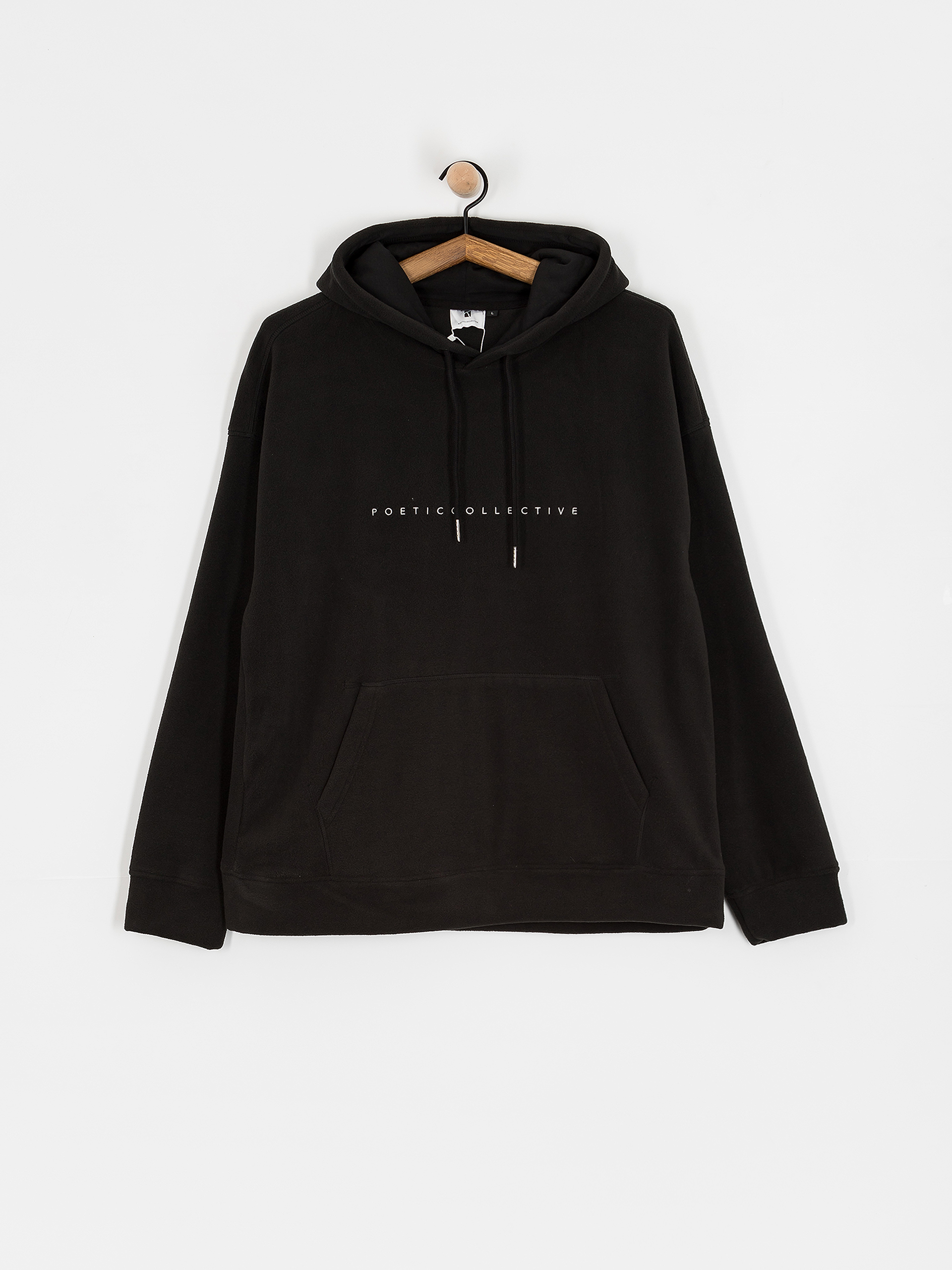 Суитшърт с качулка Poetic Collective Fleece HD (black)