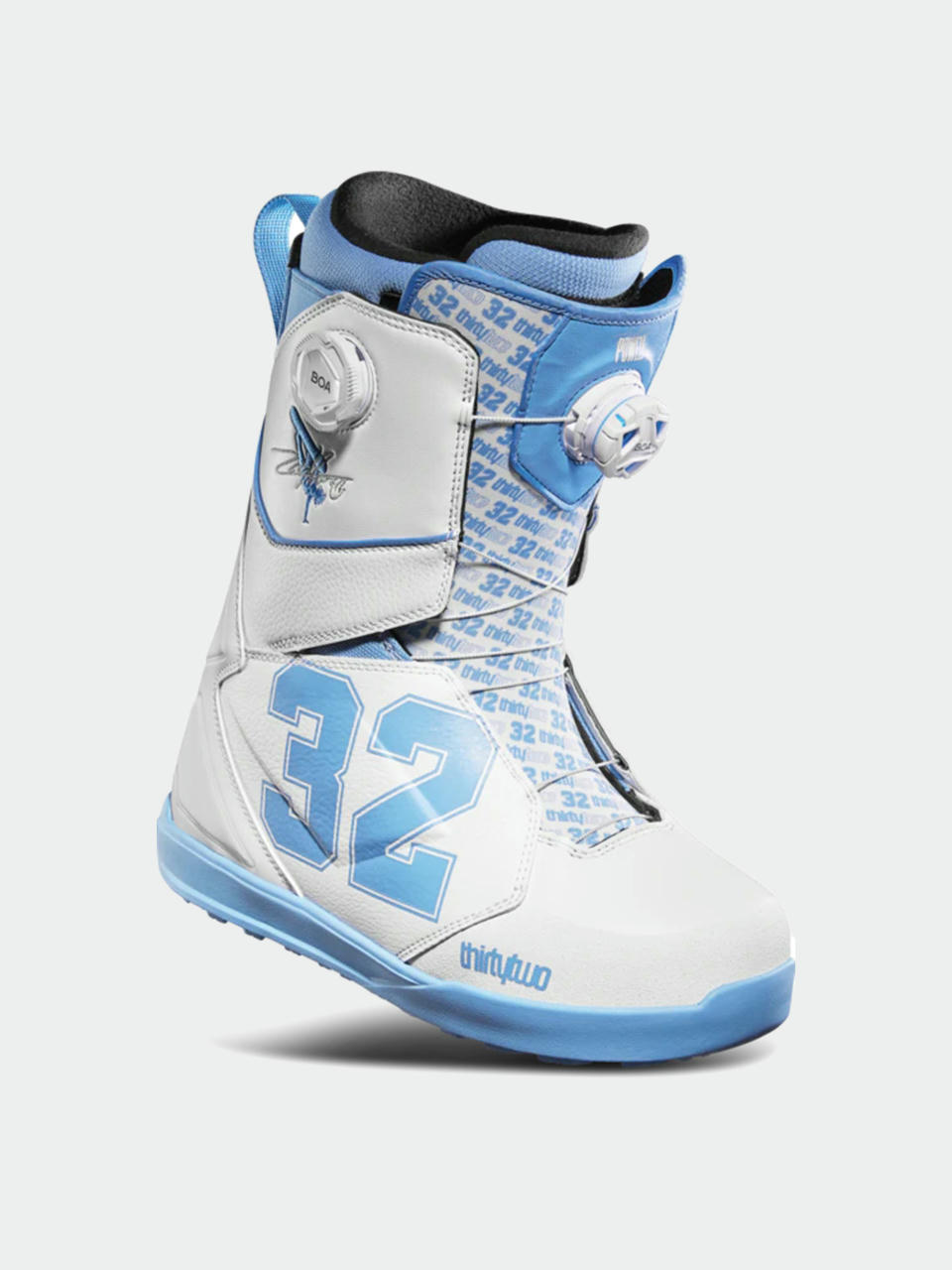 Мъжко Сноуборд  обувки ThirtyTwo Lashed Double Boa Powell (white/blue)