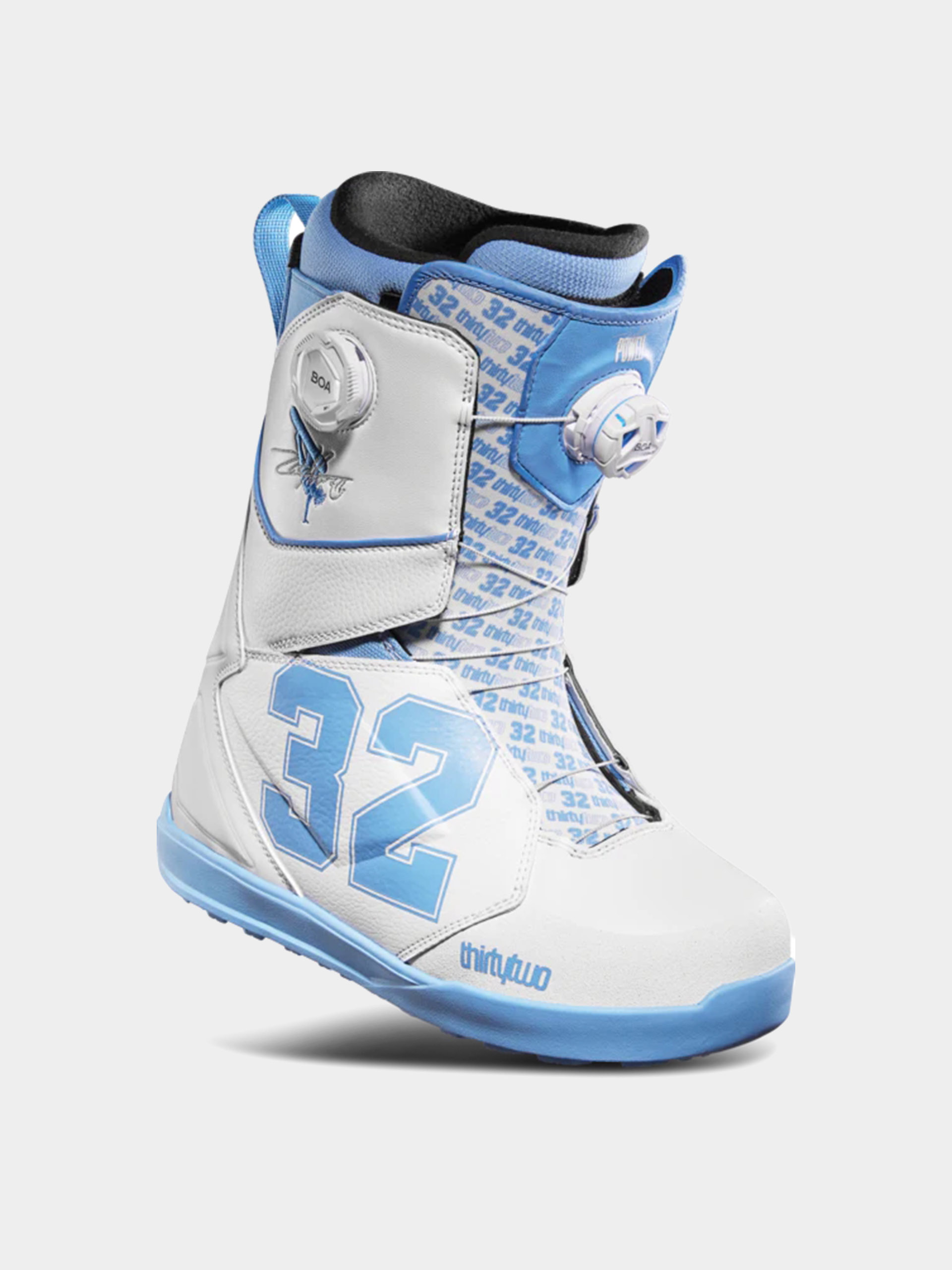 Сноуборд  обувки ThirtyTwo Lashed Double Boa Powell (white/blue)