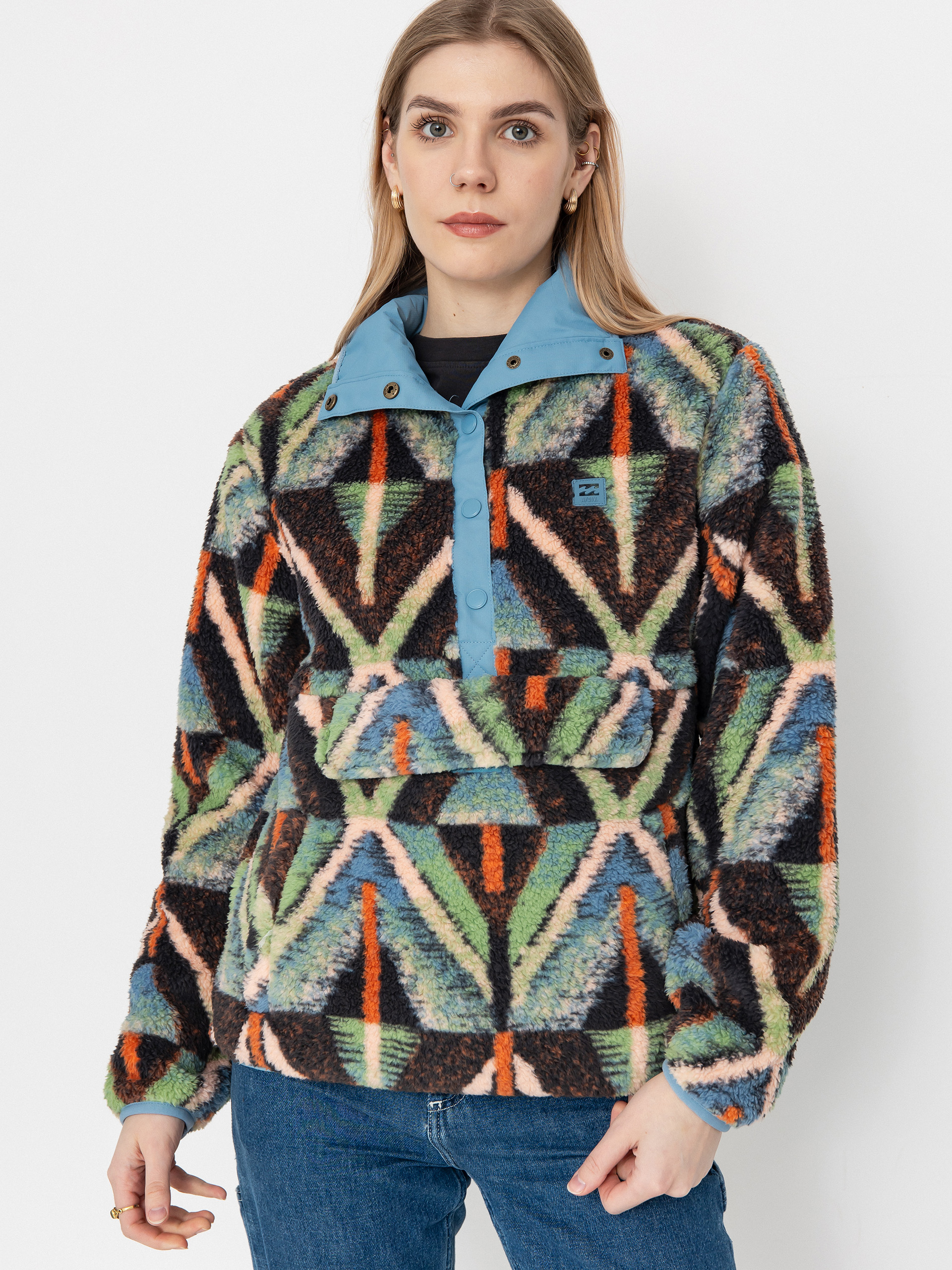 Поларени суитшърт Billabong Switchback Pullover Wmn (black multi 1)