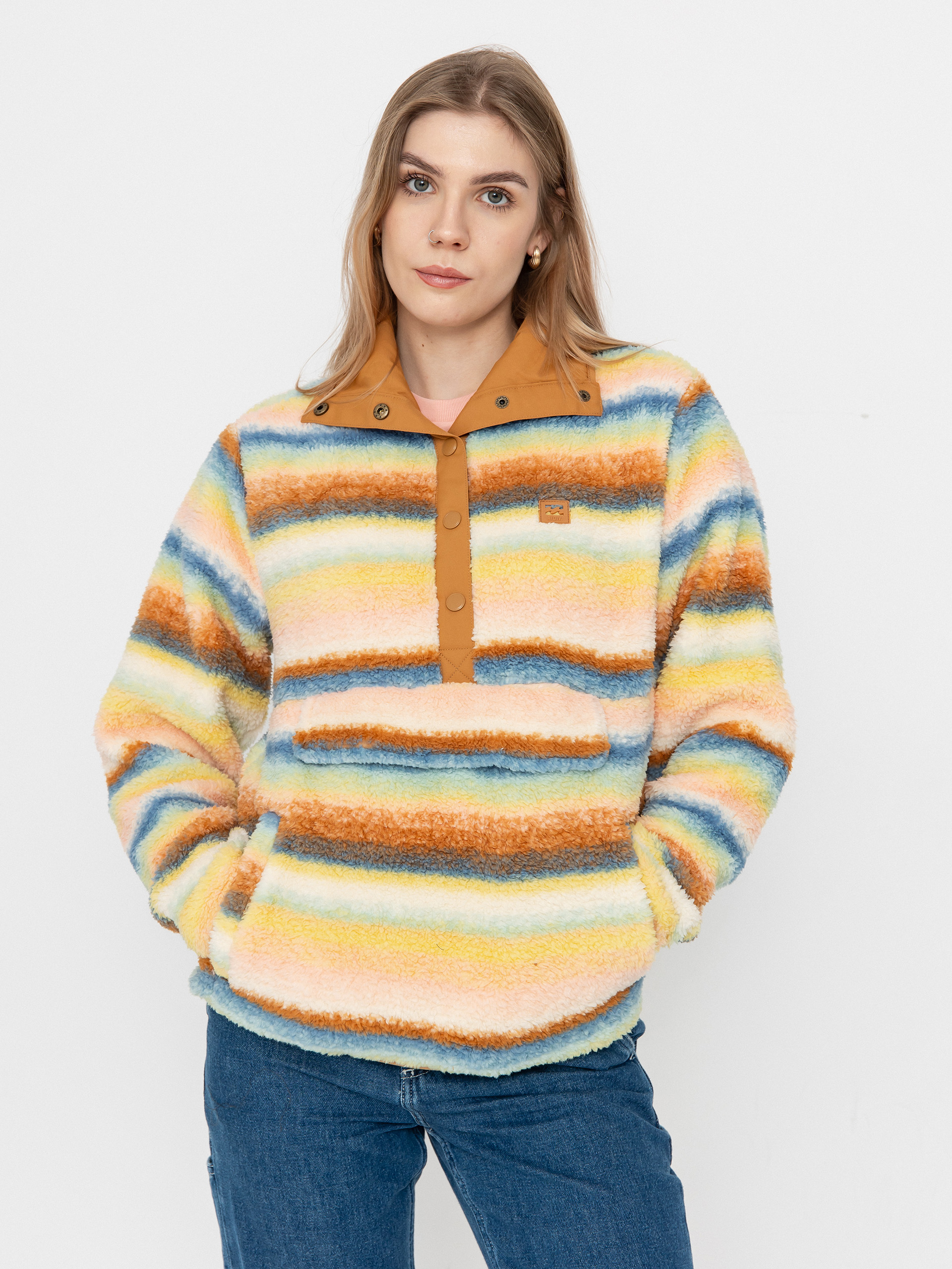 Поларени суитшърт Billabong Switchback Pullover Wmn (blue shadow)