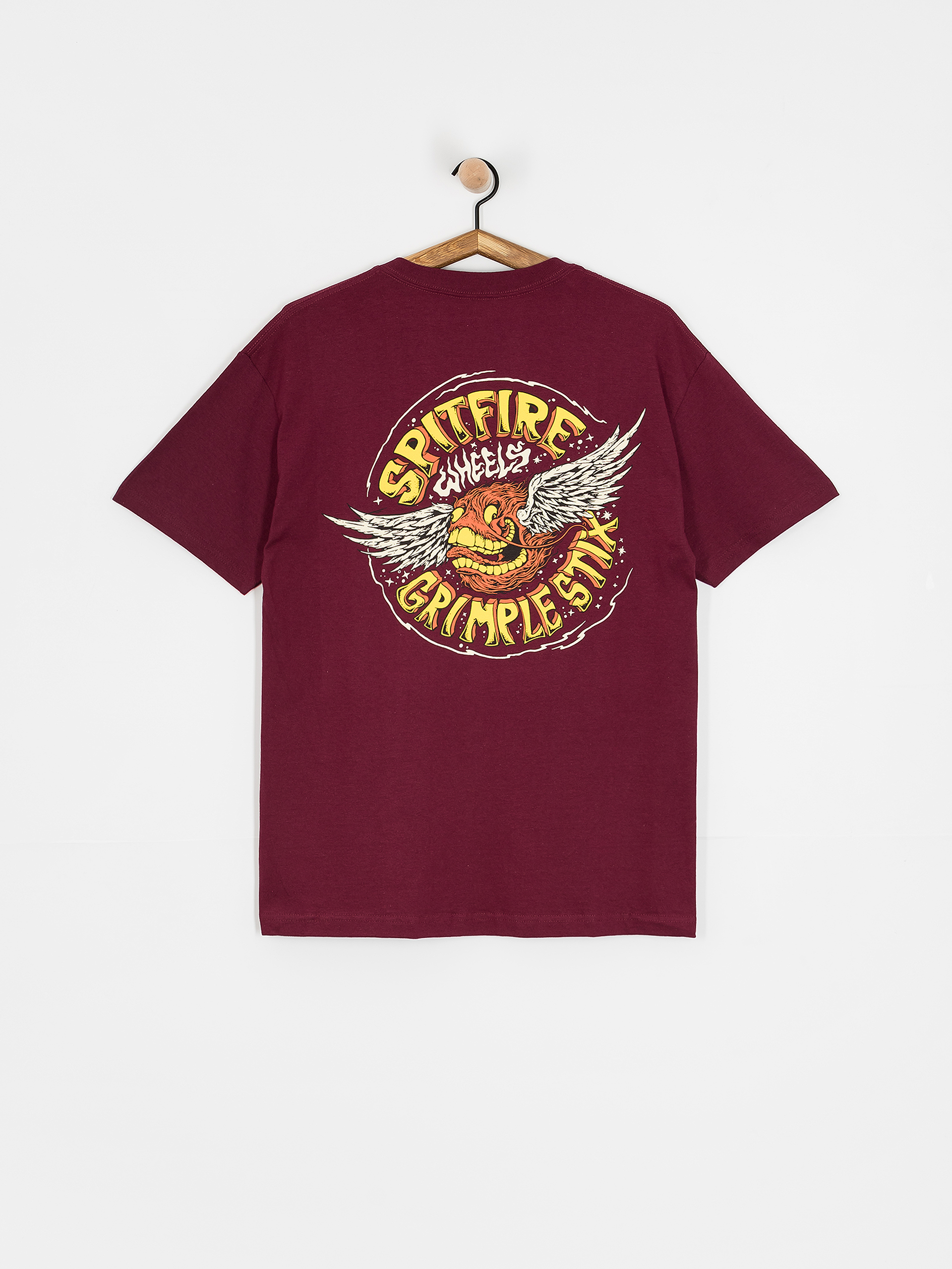 Тениска Spitfire Flying Grimple (burgundy)