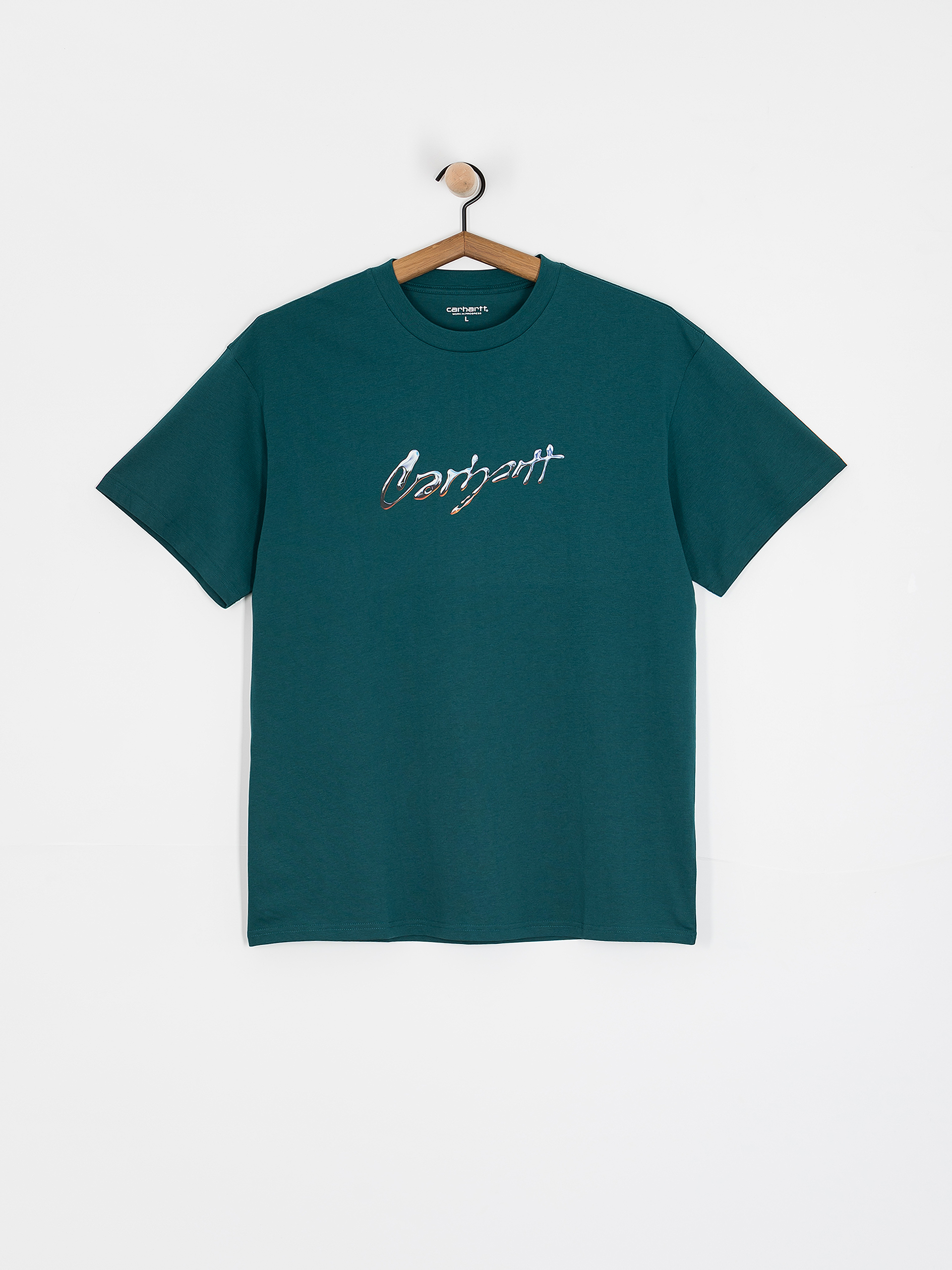 Тениска Carhartt WIP Drip Script (malachite)