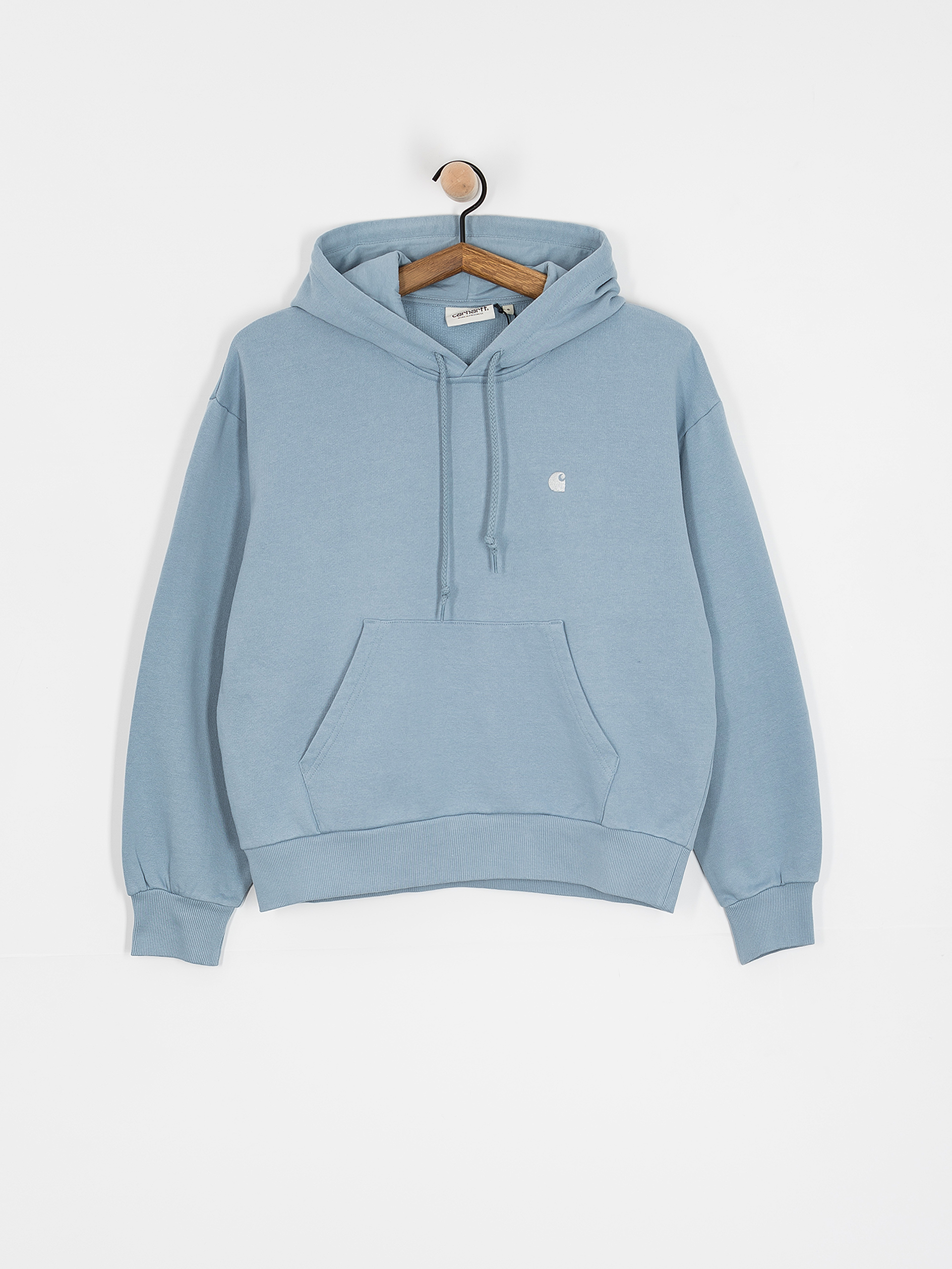 Суитшърт с качулка Carhartt WIP Casey HD Wmn (frosted blue/silver)