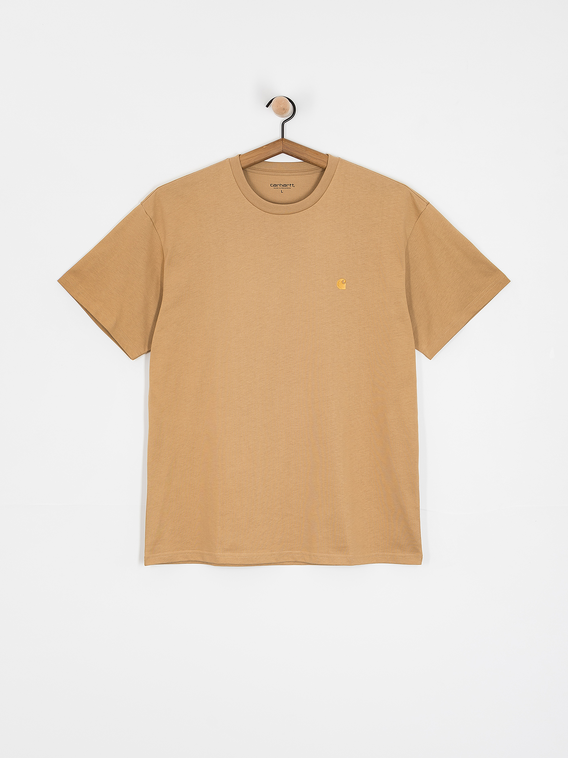 Тениска Carhartt WIP Chase (dusty h brown/gold)