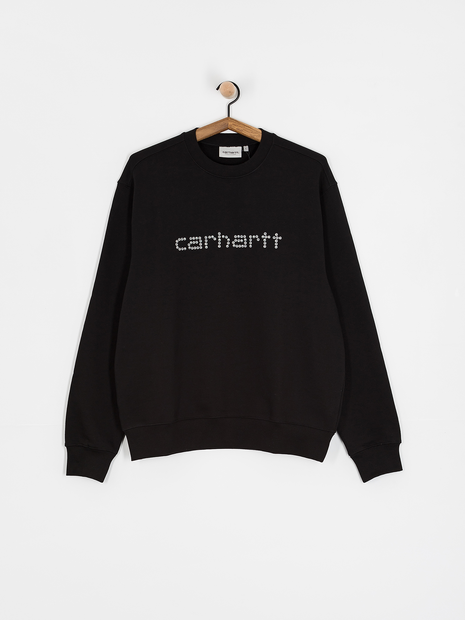 Суитшърт Carhartt WIP Rivet Script (black)