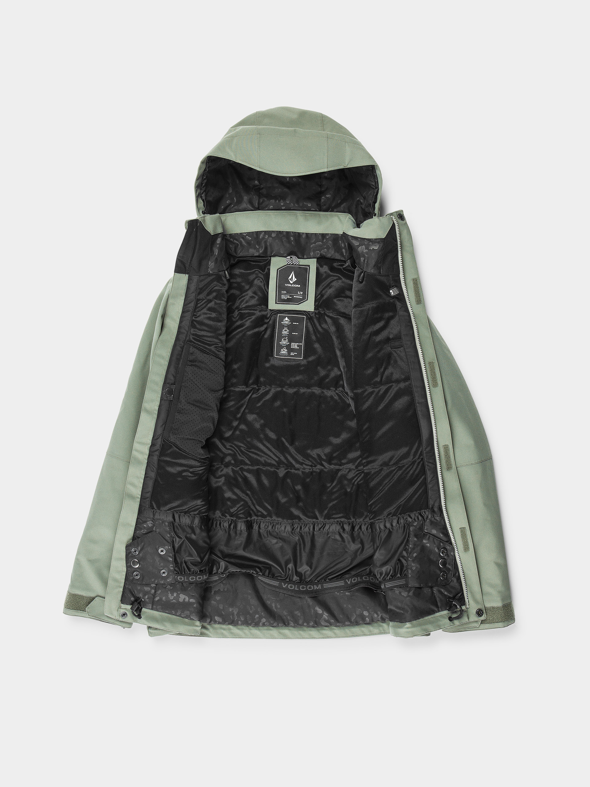 Дамска Сноуборд яке Volcom Shelter 3D Stretch (lichen green)