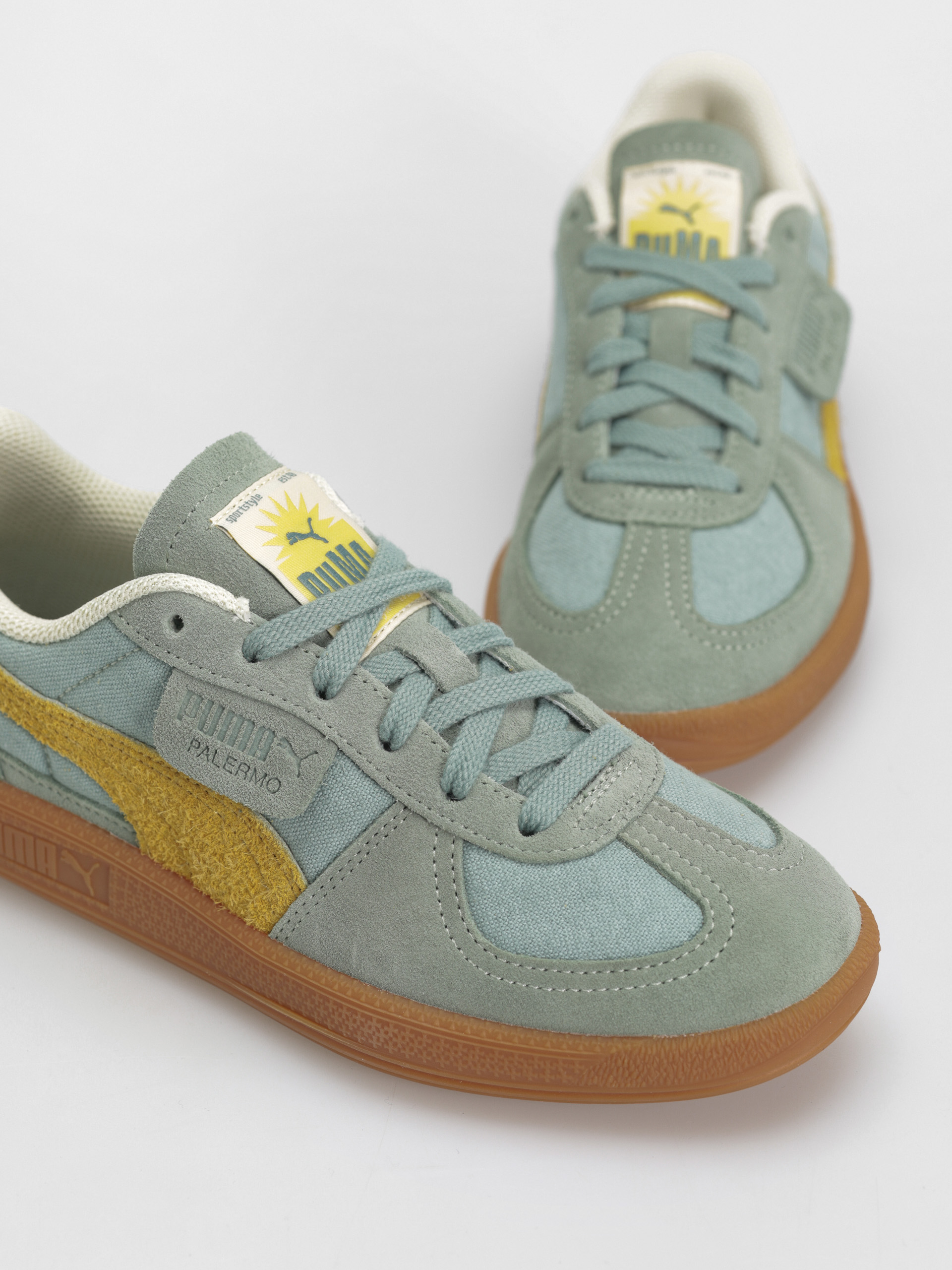 Обувки Puma Palermo Weathered (green moon sunny yellow)