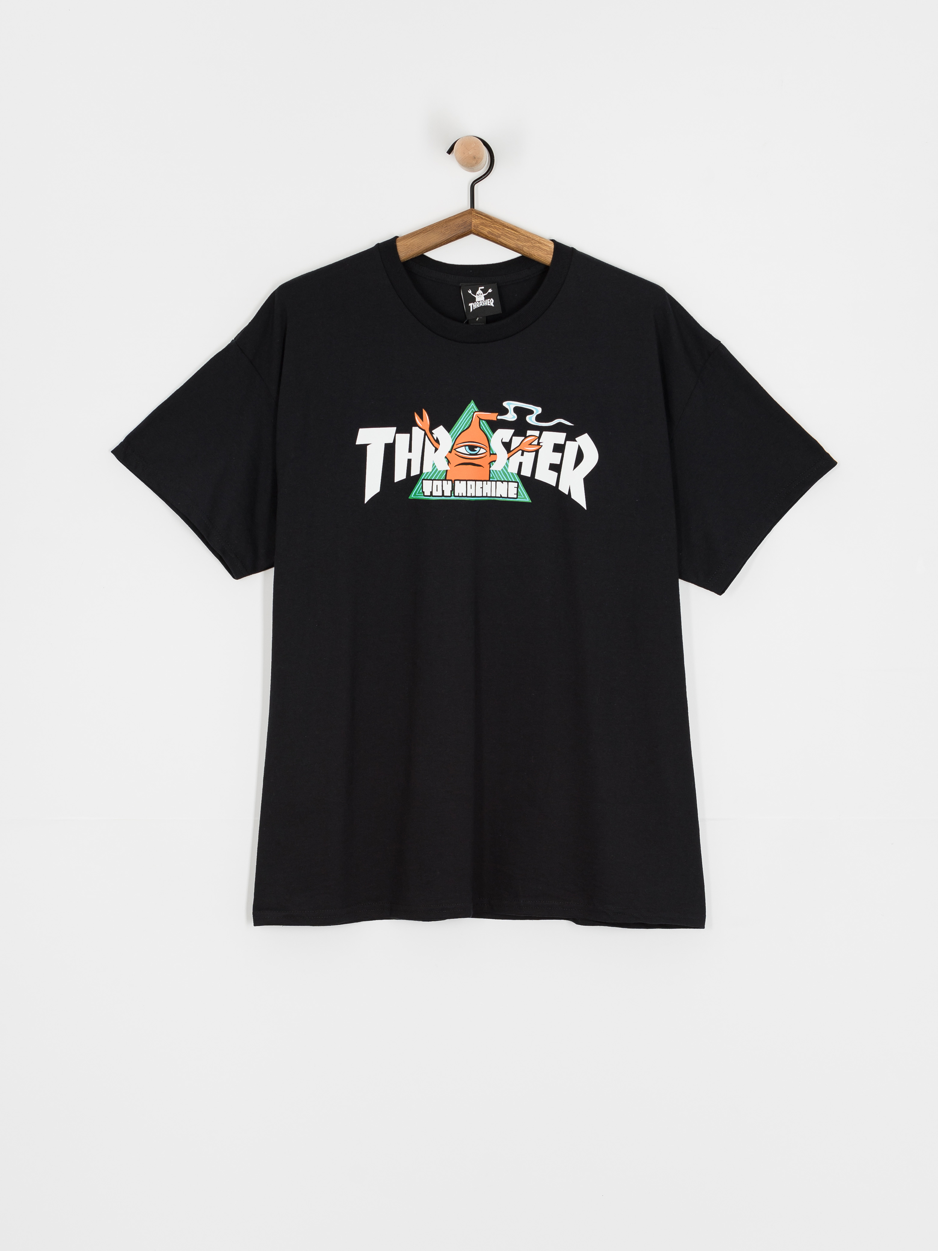 Тениска Thrasher X Toy Machine Vortex (black)