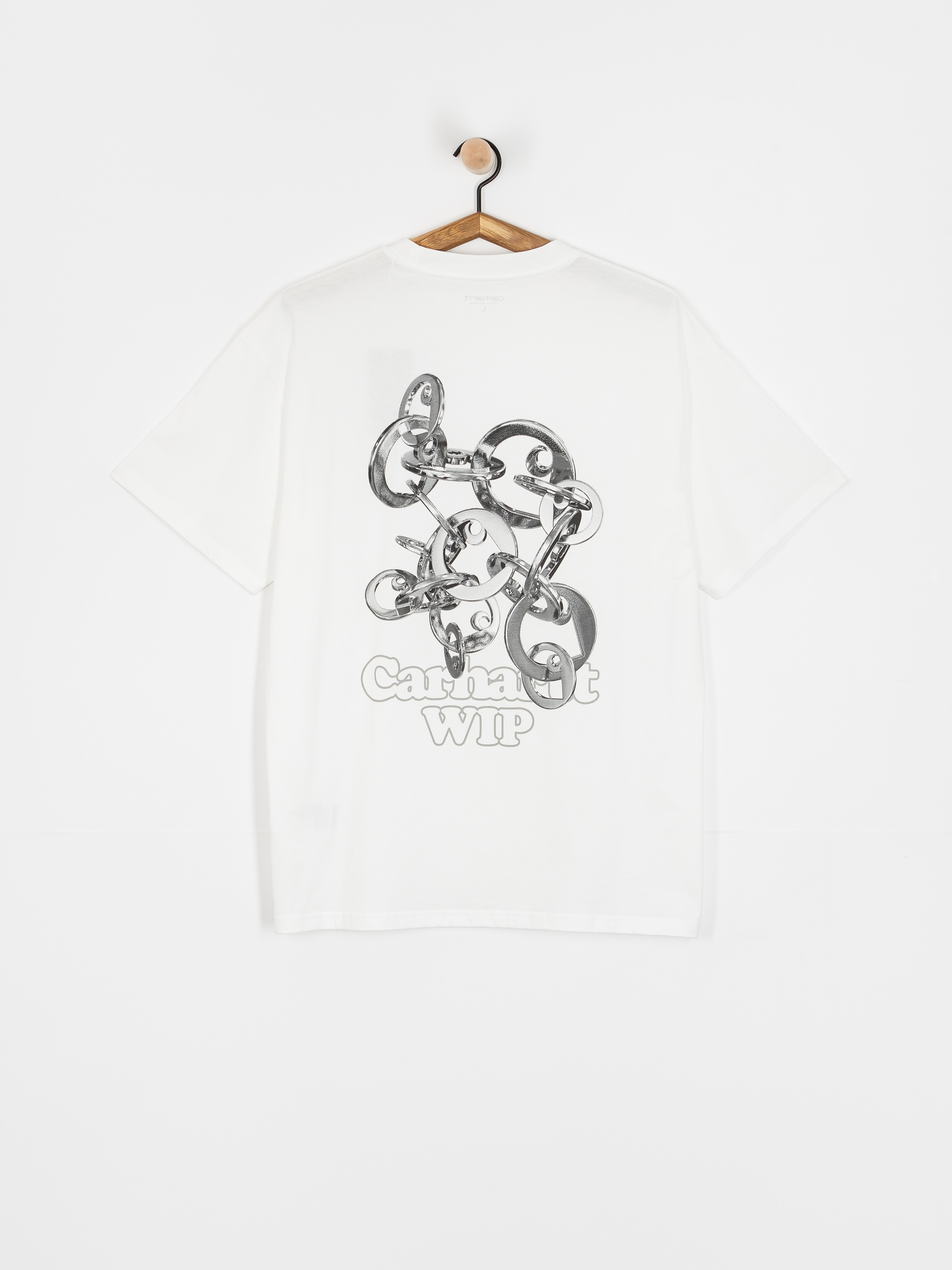 Тениска Carhartt WIP Linked Charms (white/silver)