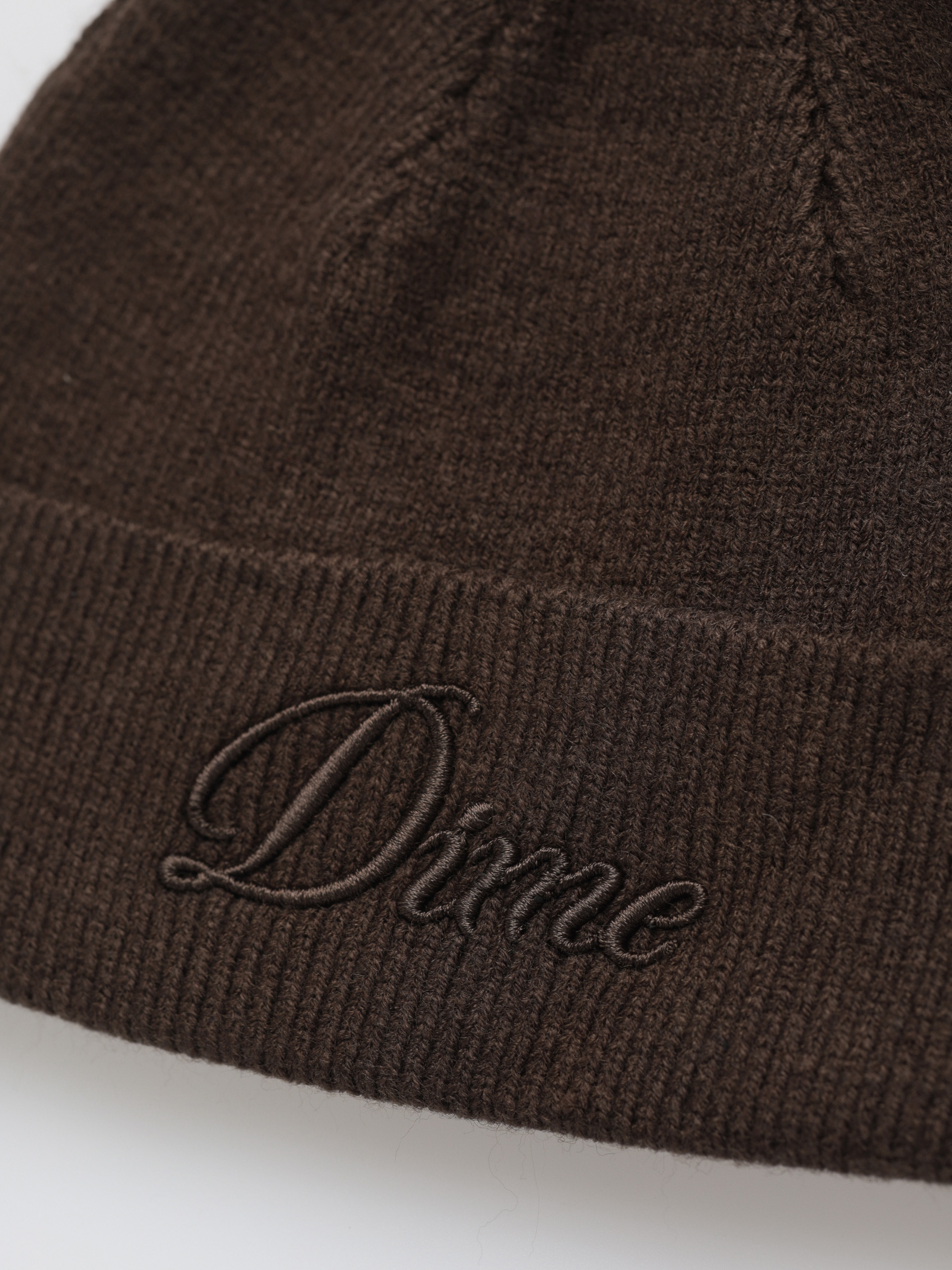 Шапка Dime Cursive Wool Fold (dark brown)