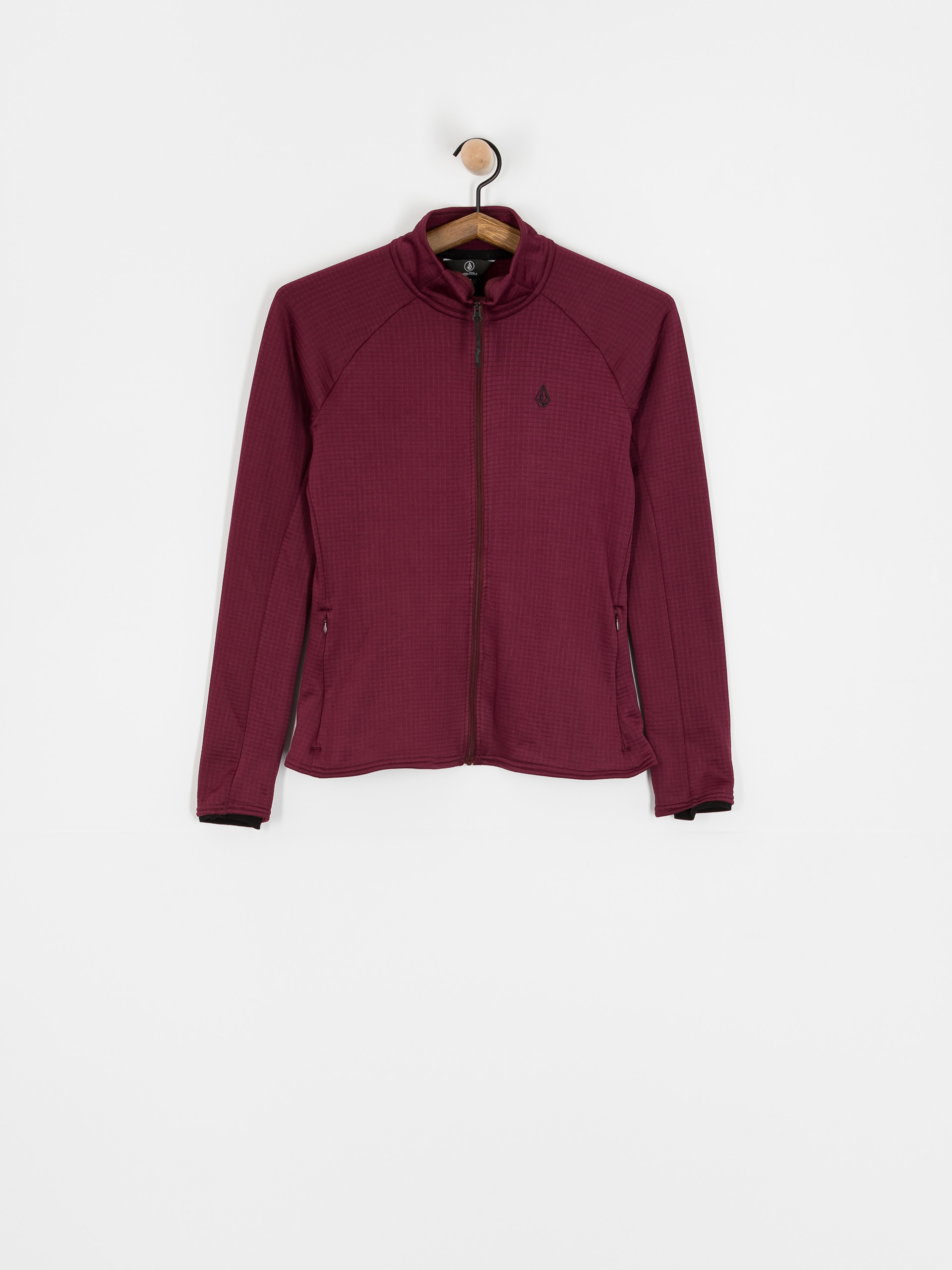 Термо суитшърт Volcom Gridlock Full Zip Wmn (burgundy)