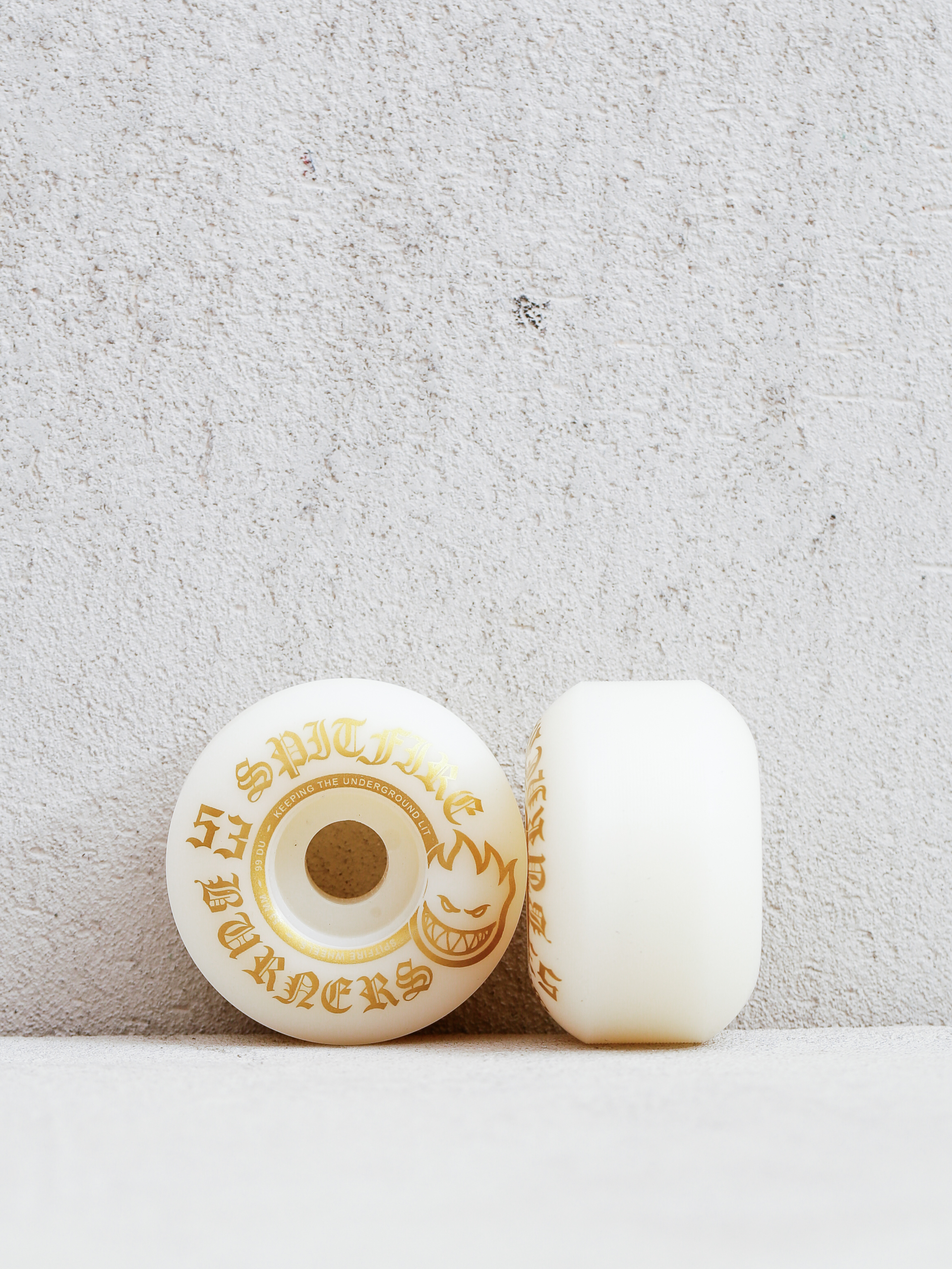 Колелца Spitfire 99D Burners (white/gold)