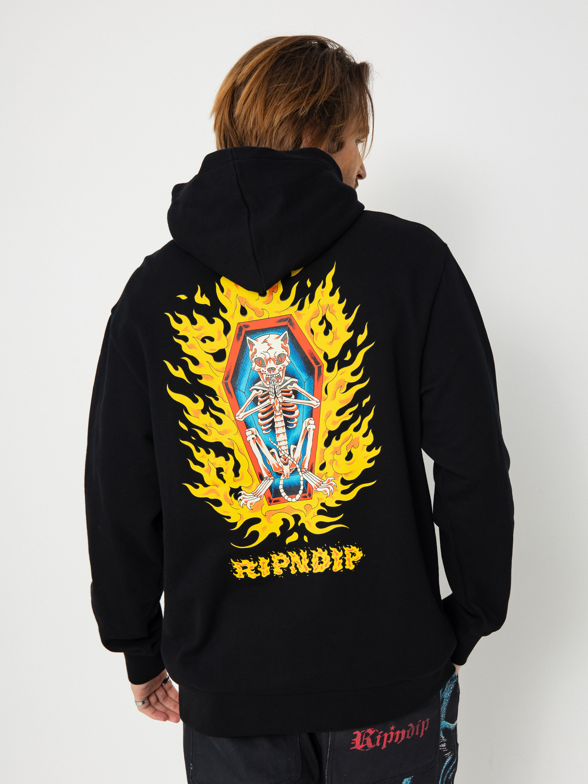 Суитшърт с качулка RipNDip Burn In Heck HD (black)