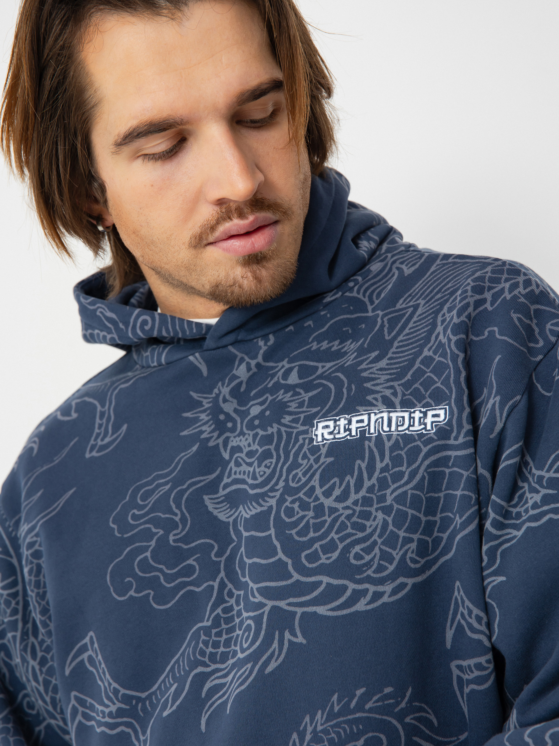 Суитшърт с качулка RipNDip Haku HD (navy)