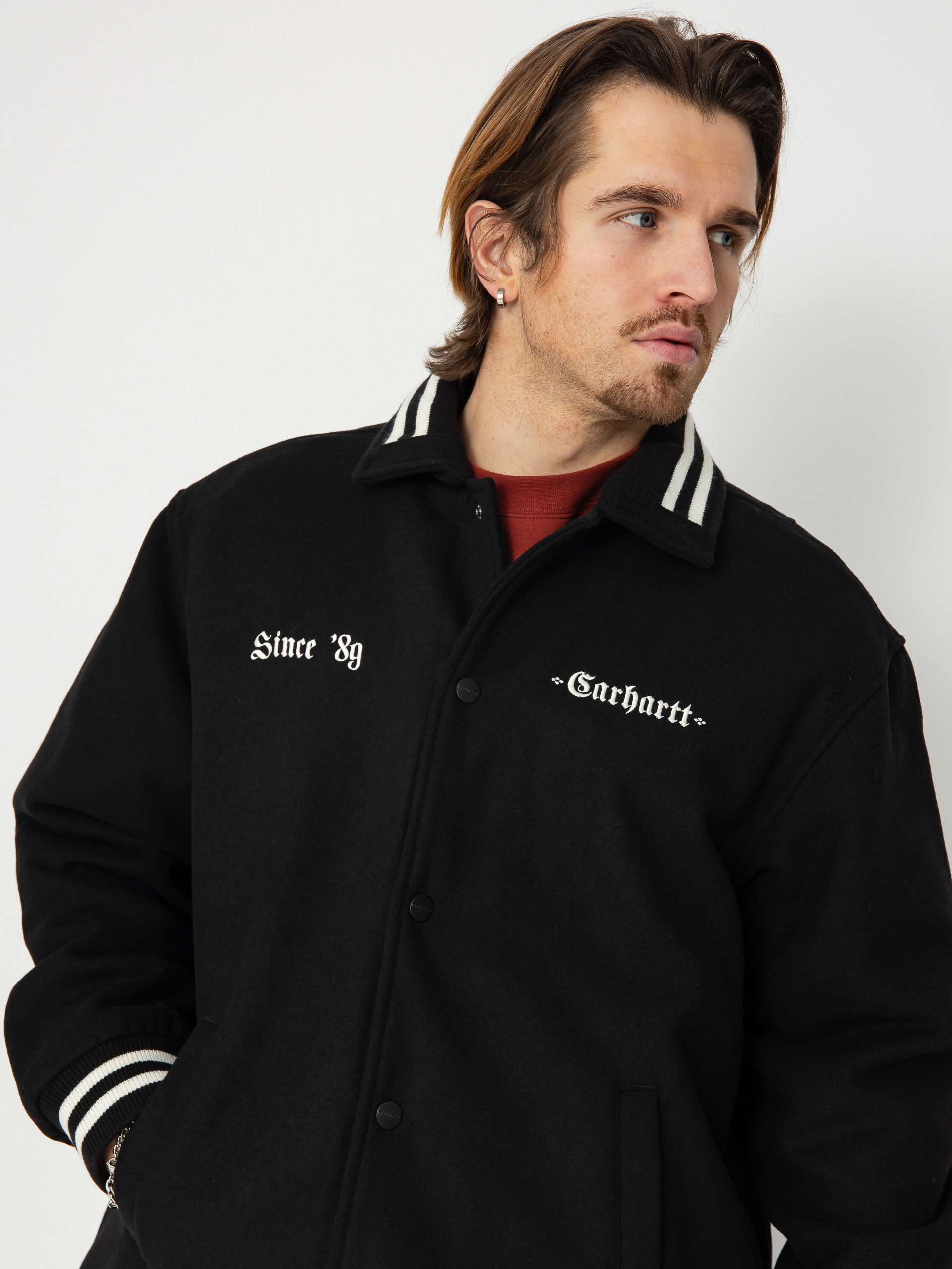 Яке Carhartt WIP Wool Coach (black/wax)