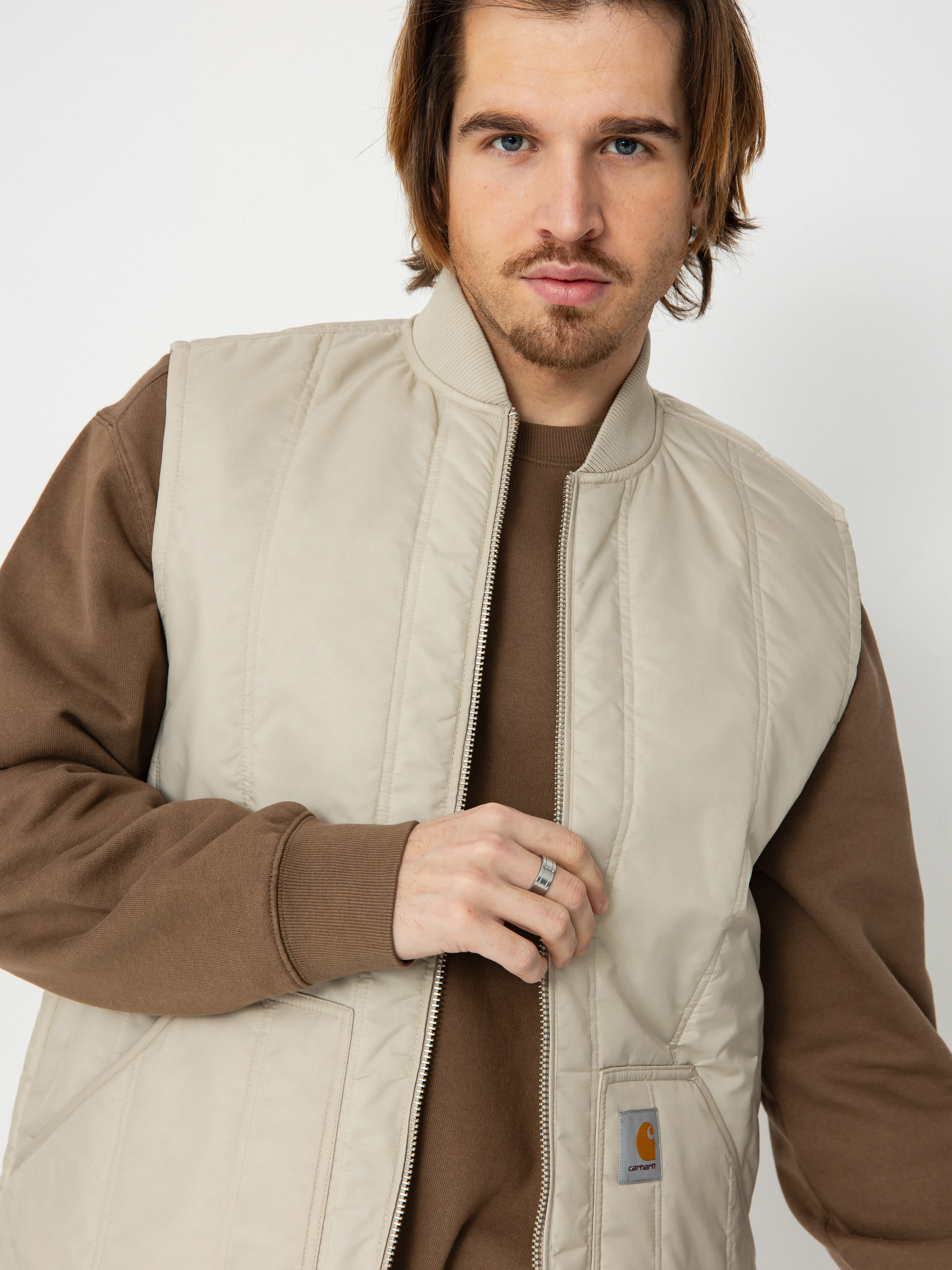 Елек Carhartt WIP Lachlan Vest (fleur de sel)