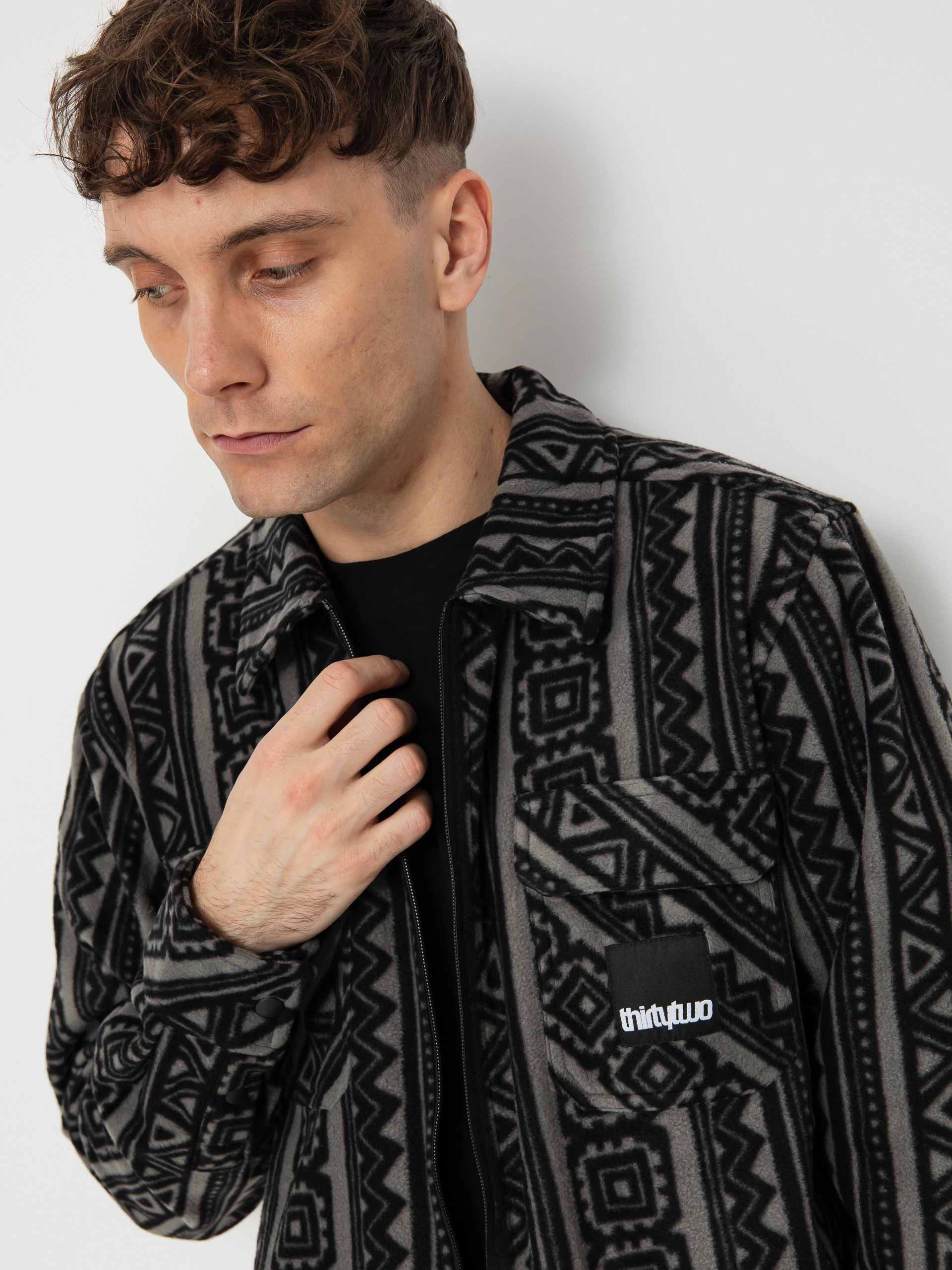 Риза ThirtyTwo Rest Stop Zip Up (black/charcoal)