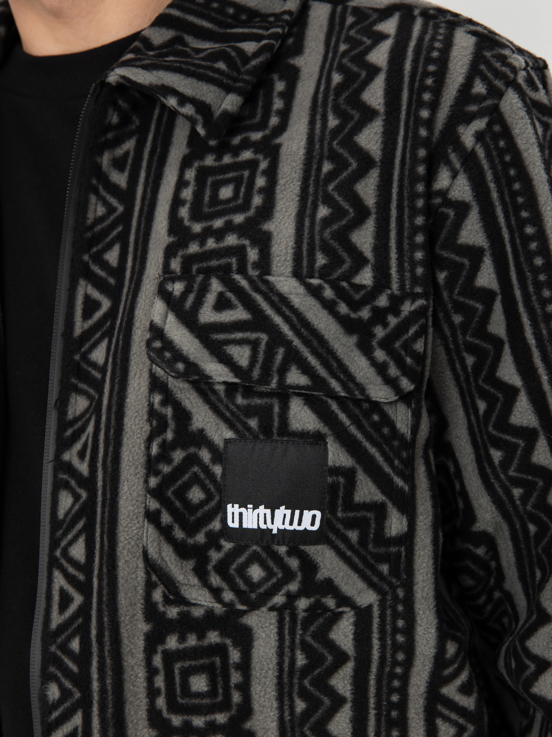 Риза ThirtyTwo Rest Stop Zip Up (black/charcoal)