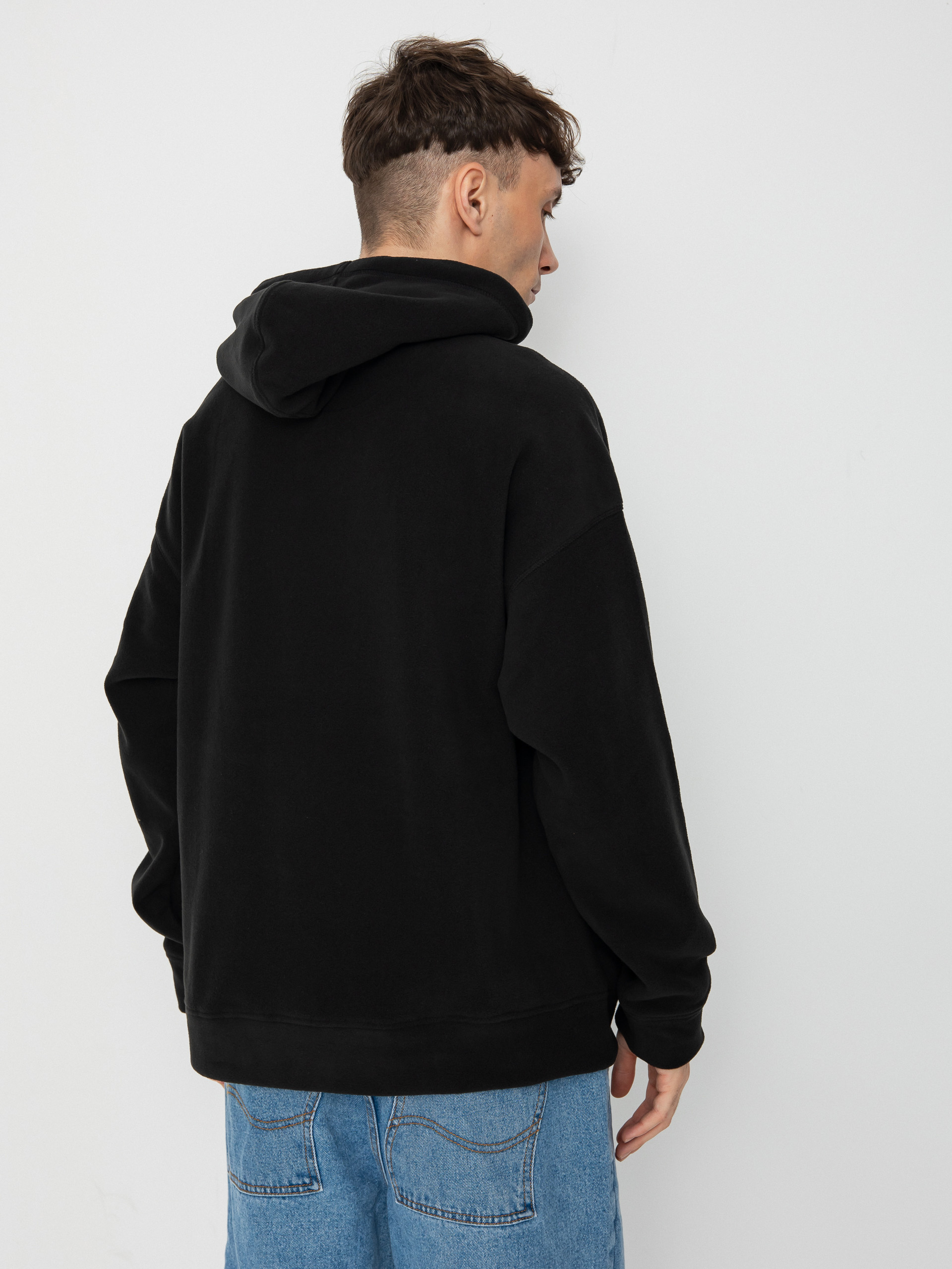 Суитшърт с качулка Poetic Collective Fleece HD (black)