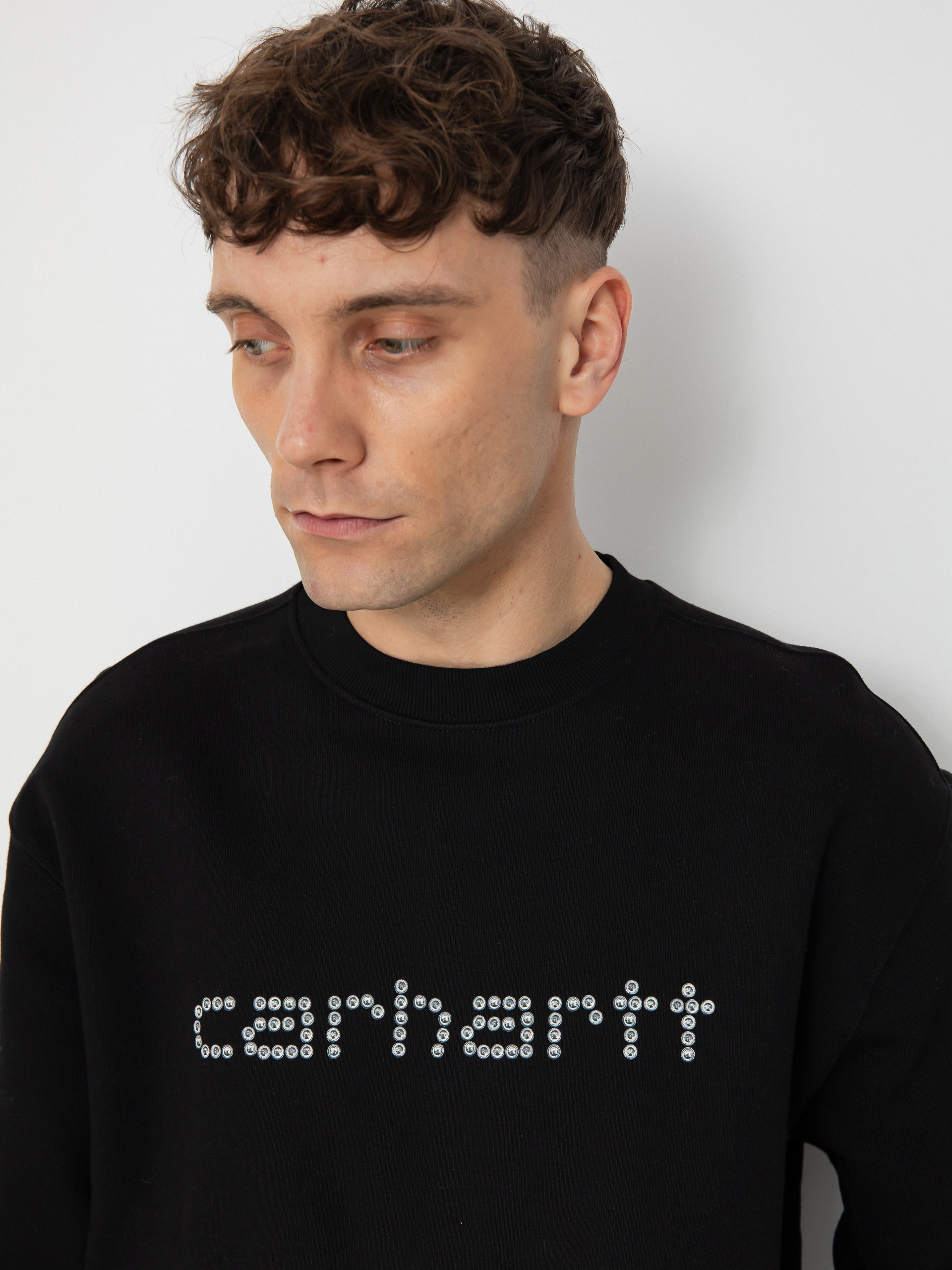Суитшърт Carhartt WIP Rivet Script (black)