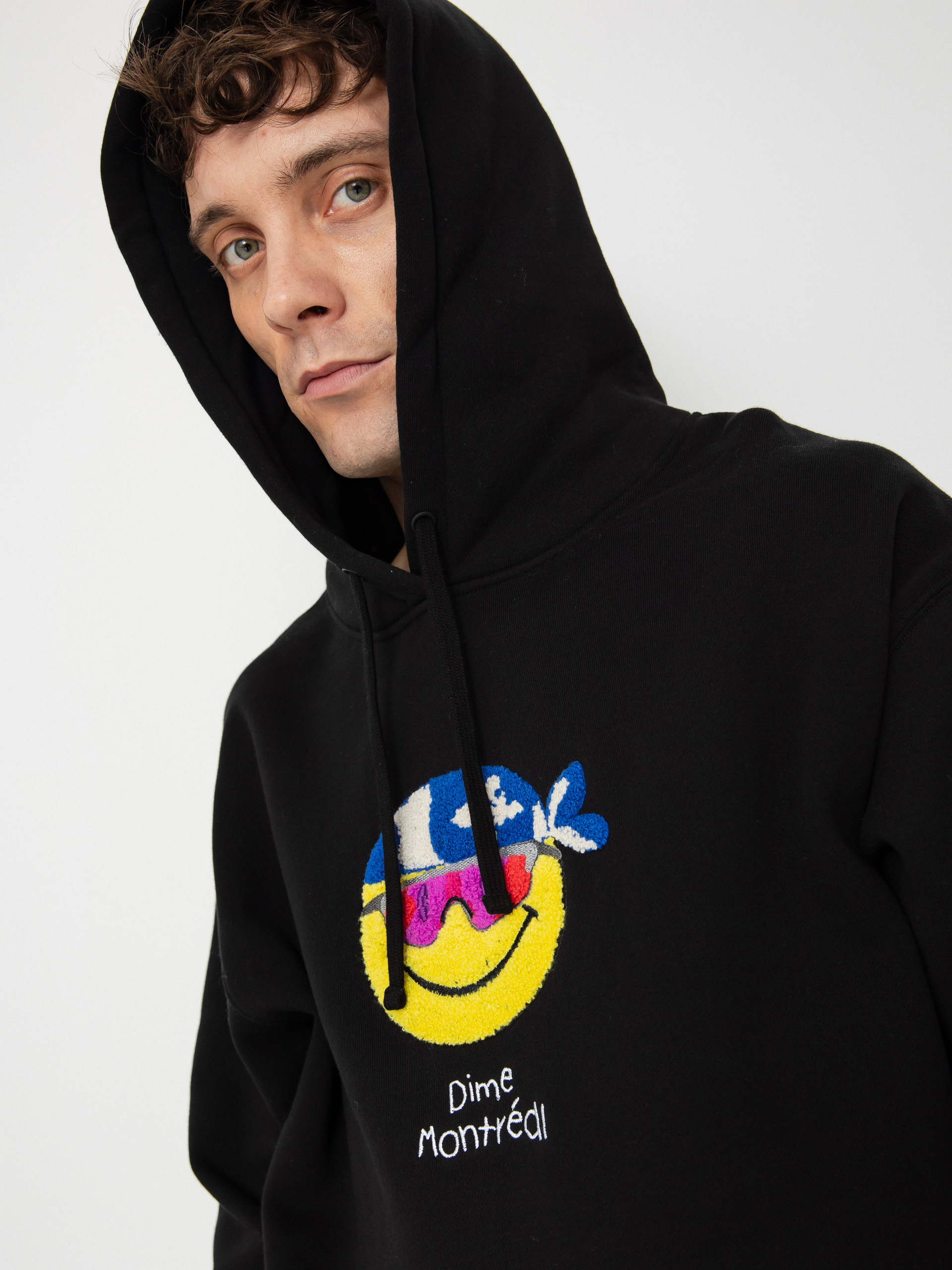 Суитшърт с качулка Dime Rawdon HD (black)