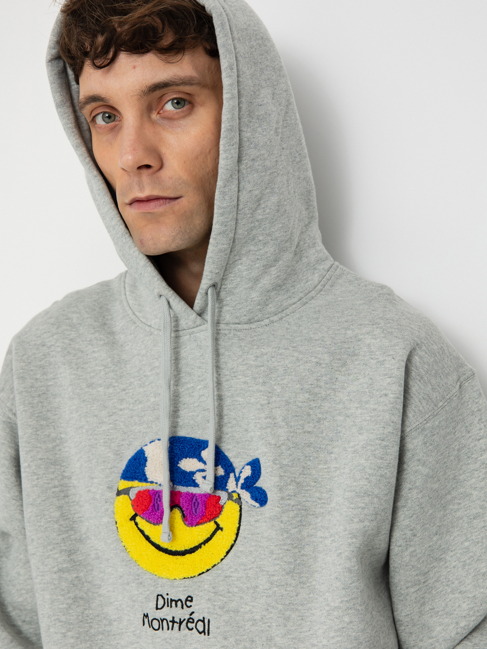 Суитшърт с качулка Dime Rawdon HD (heather gray)