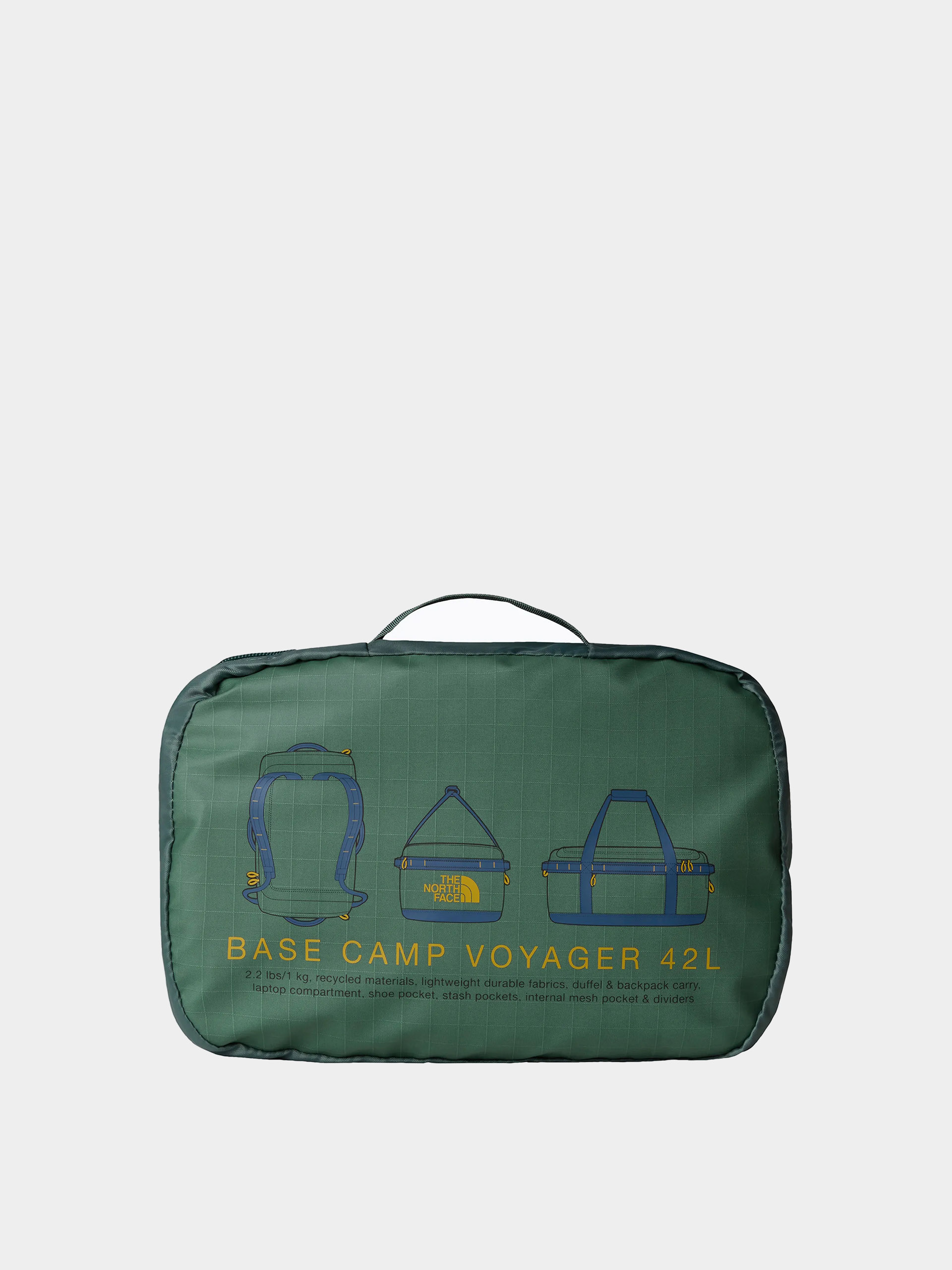 Чанта The North Face Base Camp Voyager Duffel 42L (duck green/shady blue)