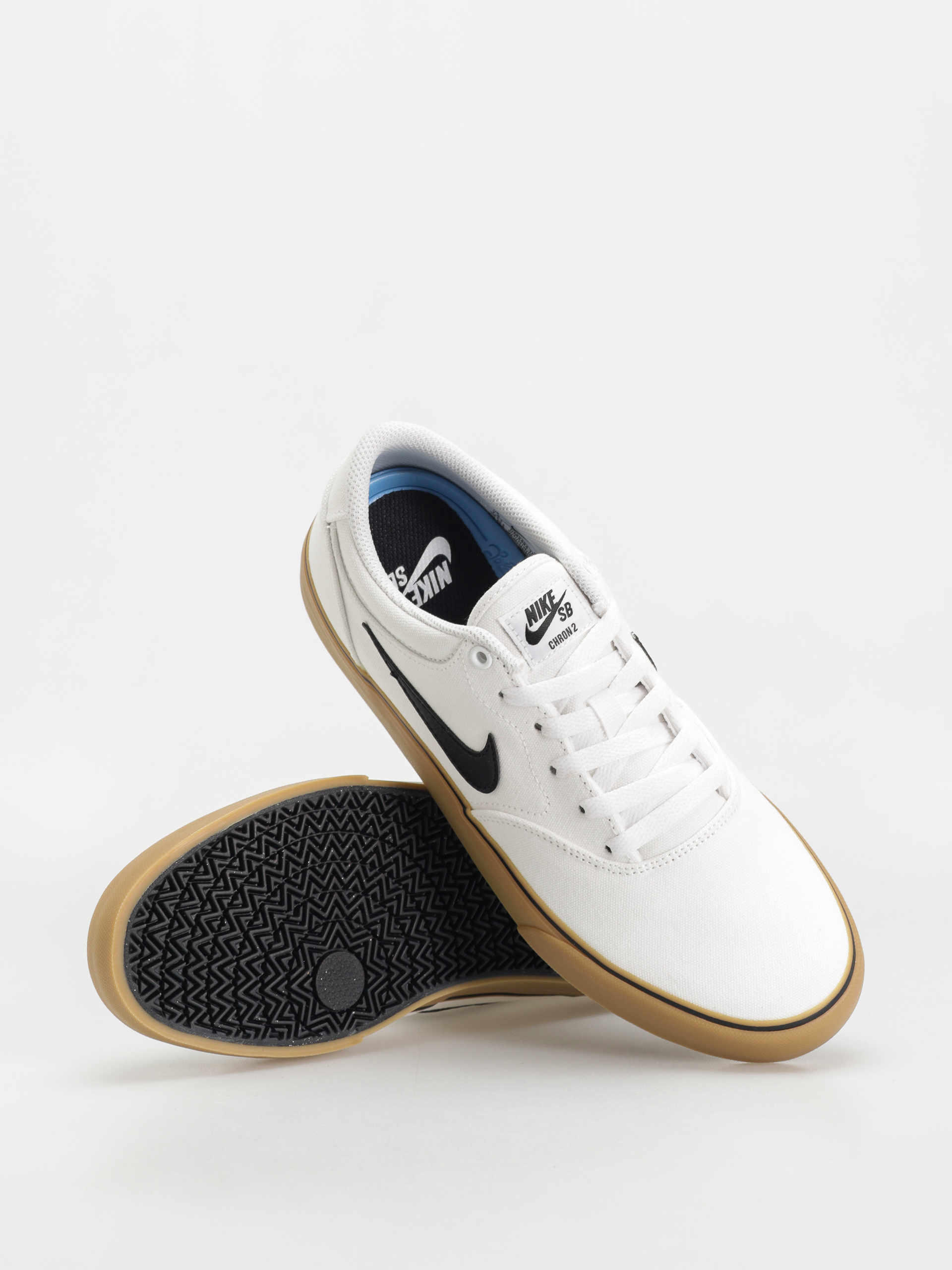 Обувки Nike SB Chron 2 Canvas (white/black white gum light brown)