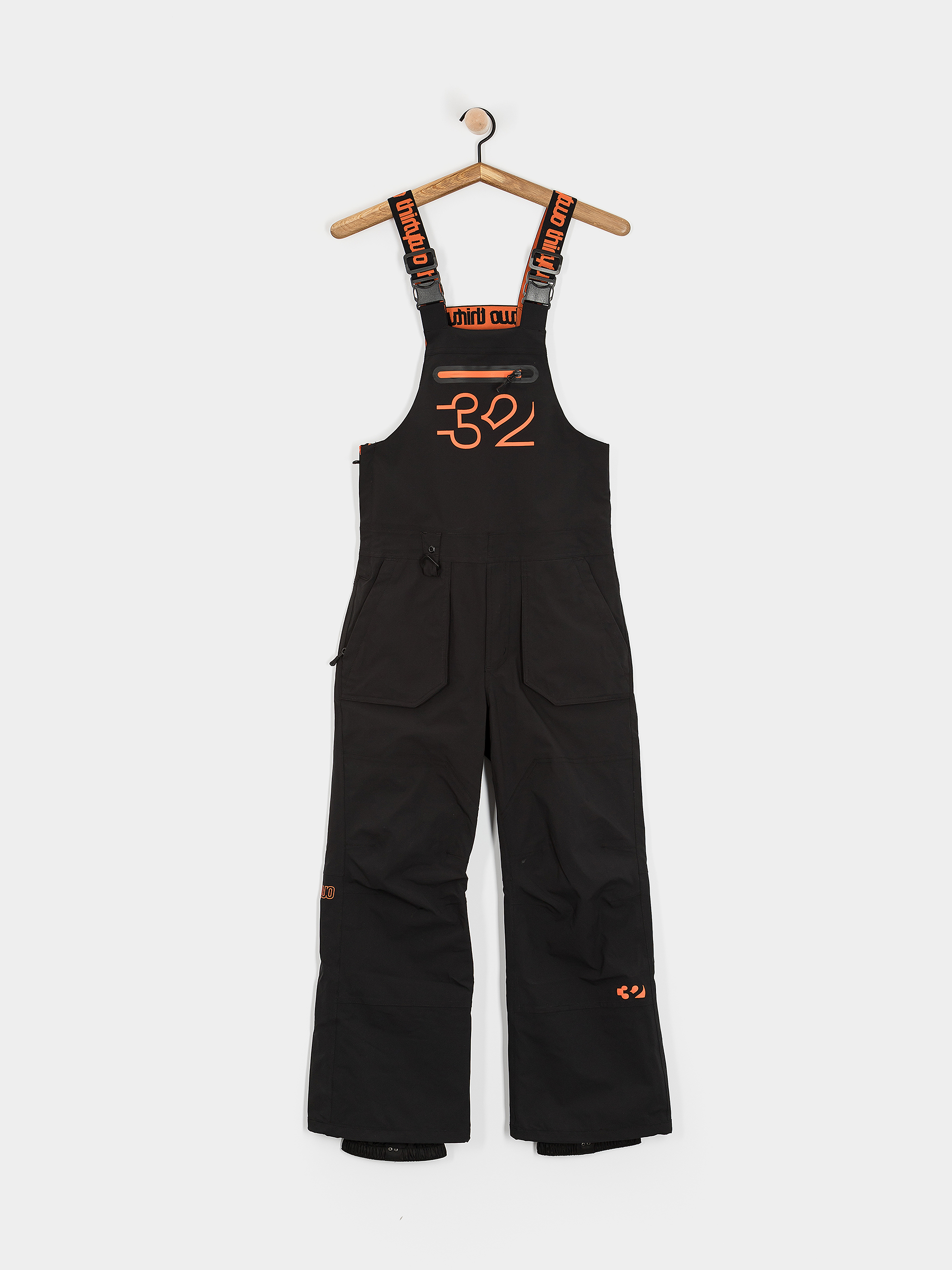 Сноуборд панталони ThirtyTwo Youth Basement Bib JR (black/orange)