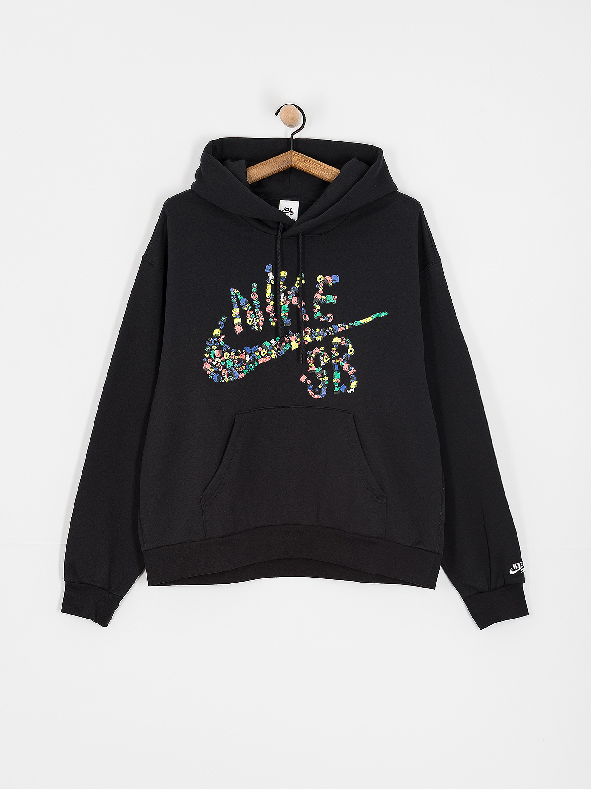 Суитшърт с качулка Nike SB Sugar High HD (black/white)