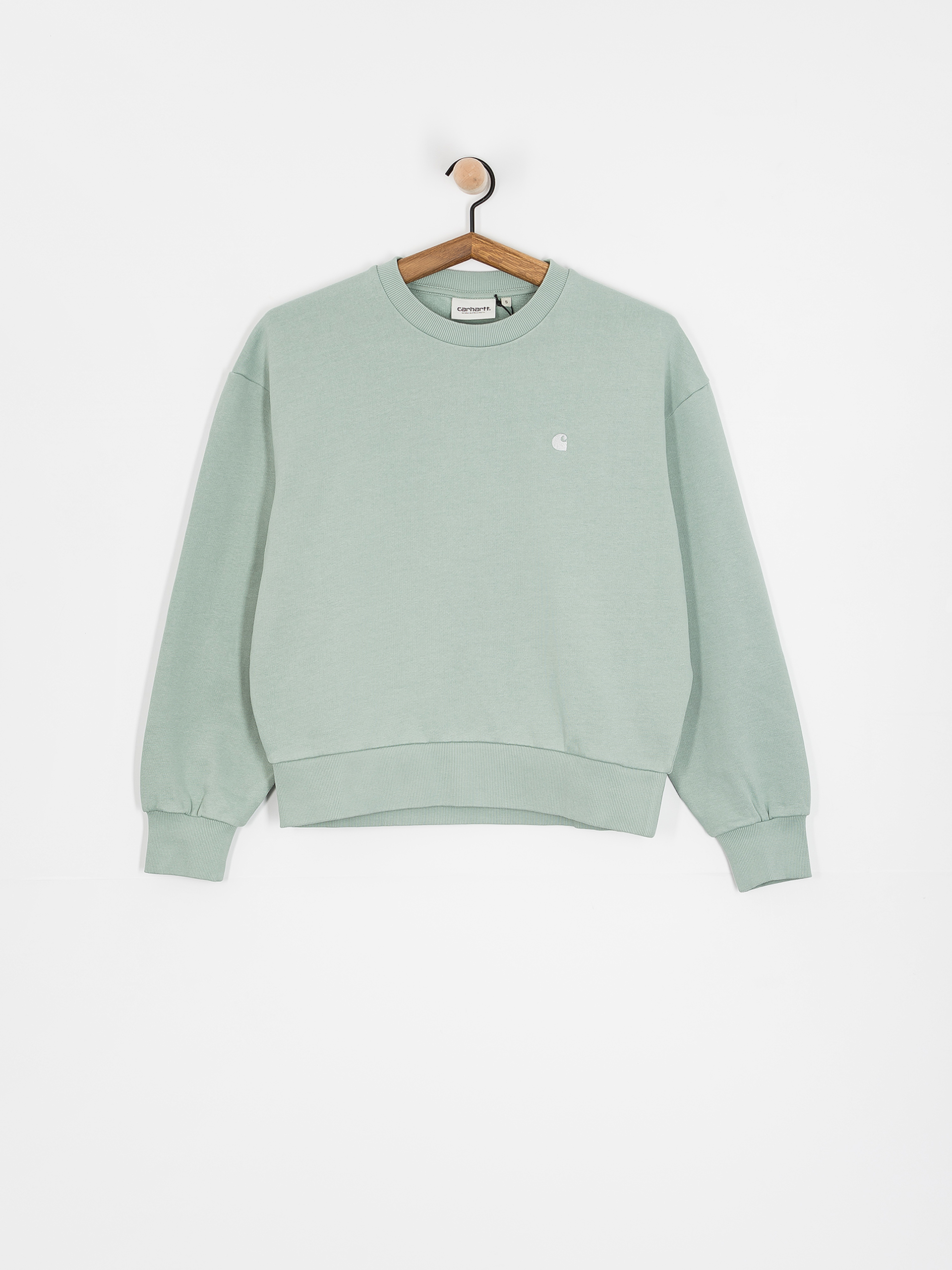 Суитшърт Carhartt WIP Casey Wmn (frosted green/silver)