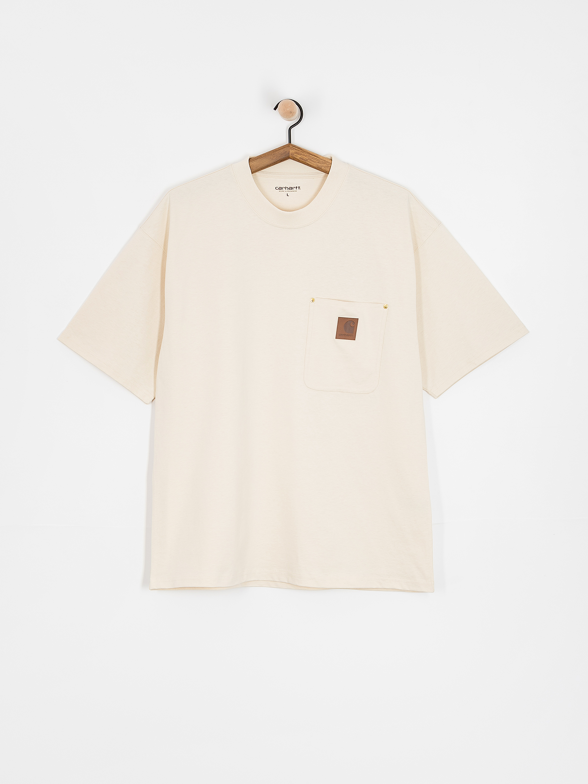 Тениска Carhartt WIP Eldon Pocket (natural)