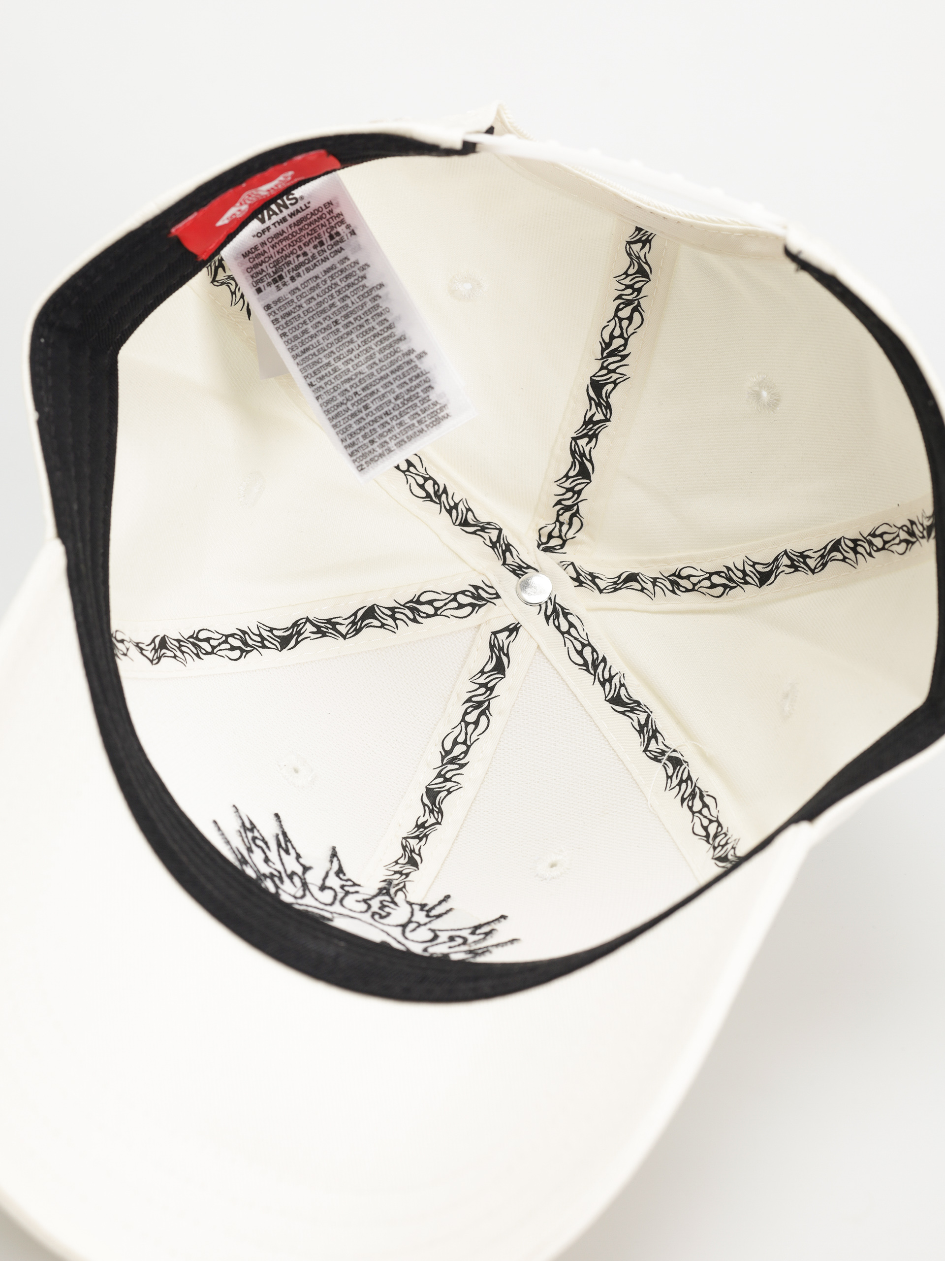 Шапка с козирка Vans Skate Smile Spike Curve Bill (marshmallow)