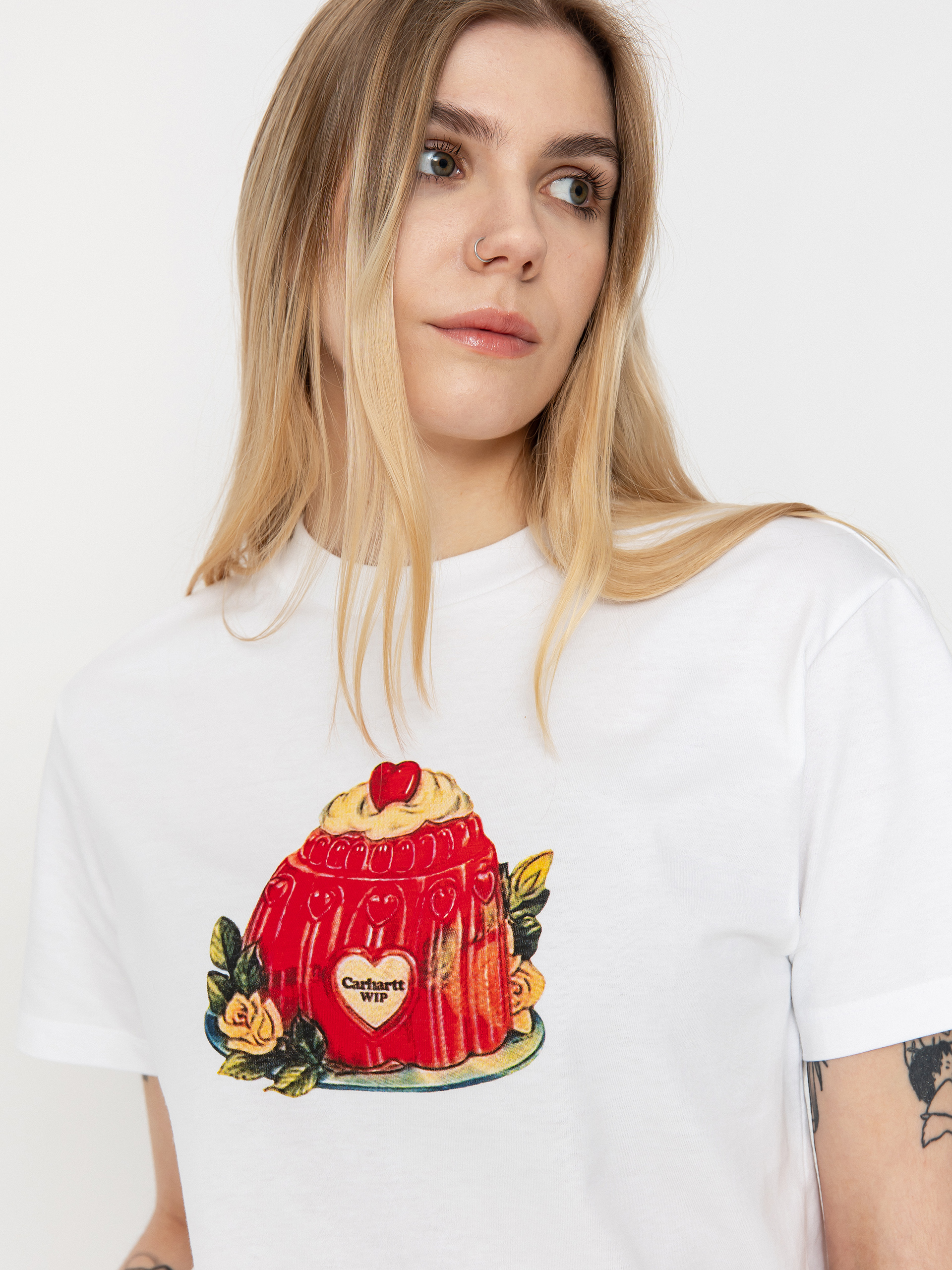 Тениска Carhartt WIP Pudding Wmn (white)