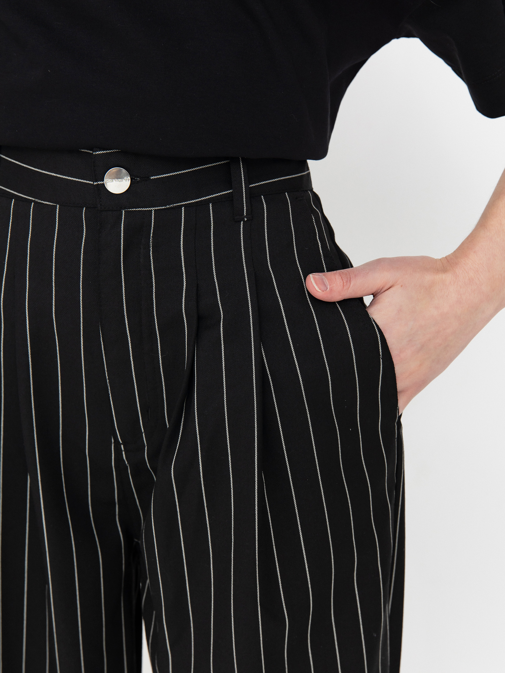 Панталони Carhartt WIP Seaton Wmn (seaton stripe black)