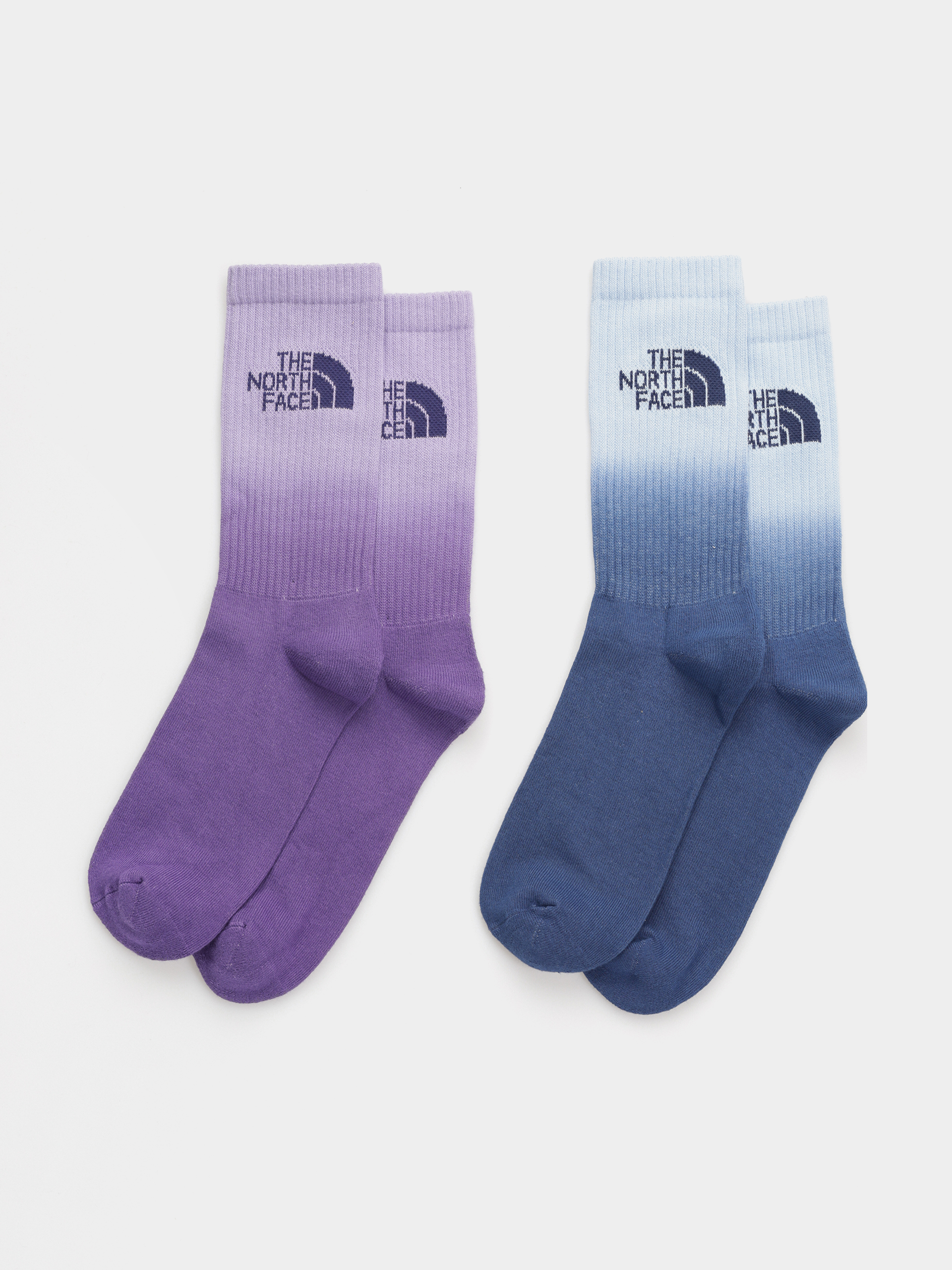 Чорапи The North Face Everyday Crew Dip Dye 2P (purple mint/peak purple)