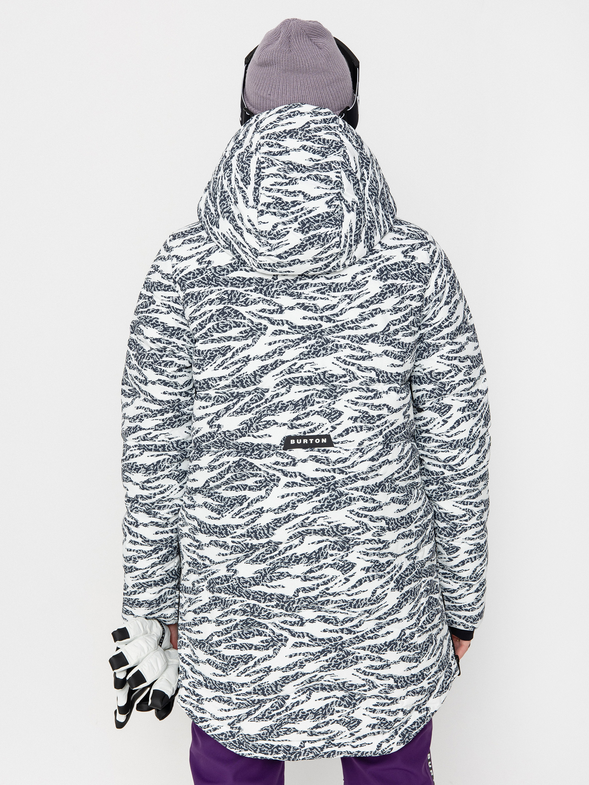 Дамска Сноуборд яке Burton Loyil Down (zebra camo)