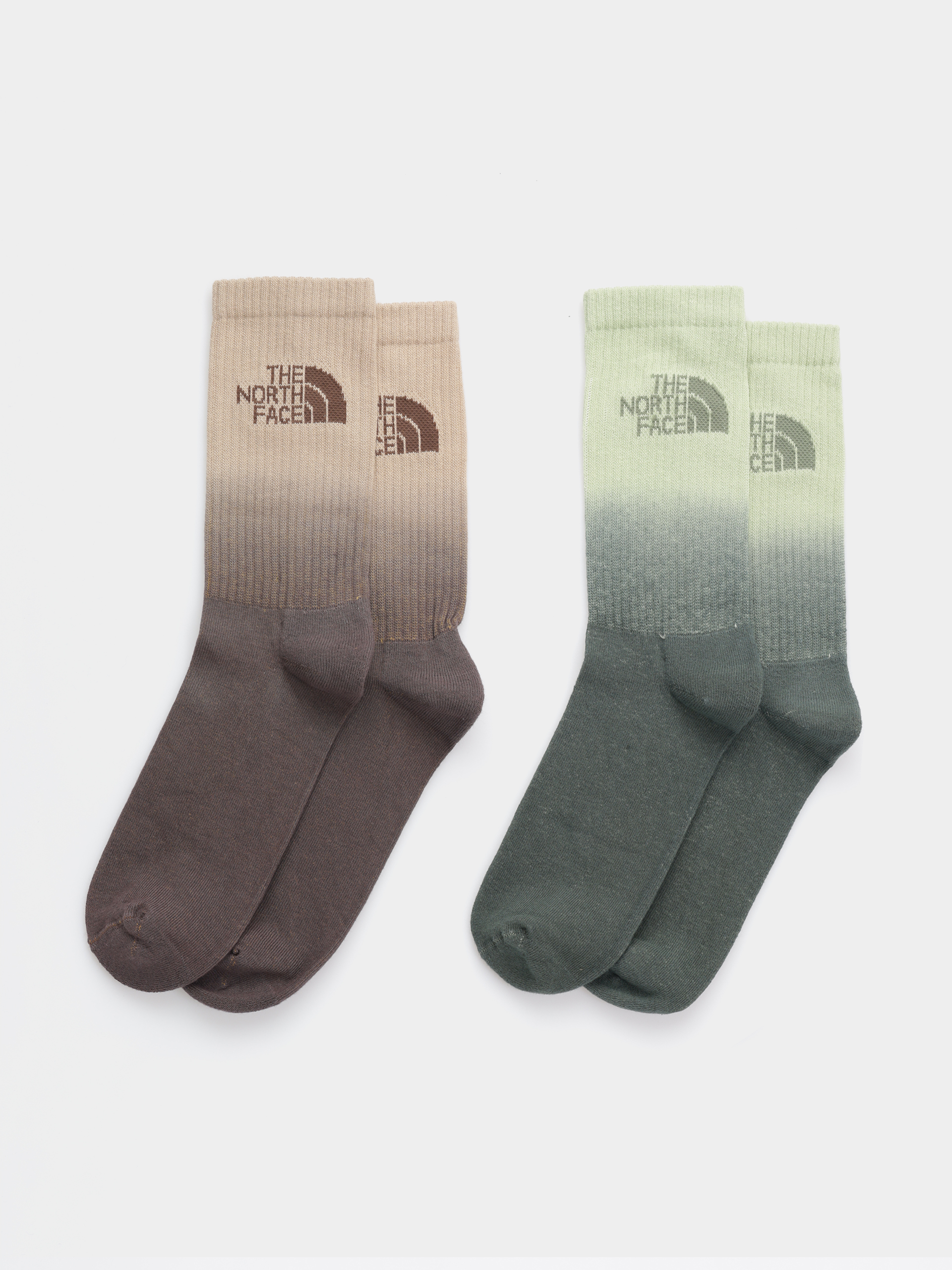 Чорапи The North Face Everyday Crew Dip Dye 2P (khaki stone/smokey brown)